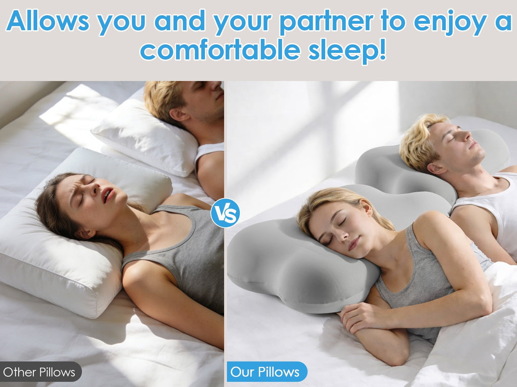 Orthopedic Support Cervical Pillow Orthopedic Cervical Pillow for Neck Pain Relief, Memory Foam Bed Pillow with Pillowcase, Contour Bed ... - Orthopedic Shredded Foam Bed Pillow Set Detail