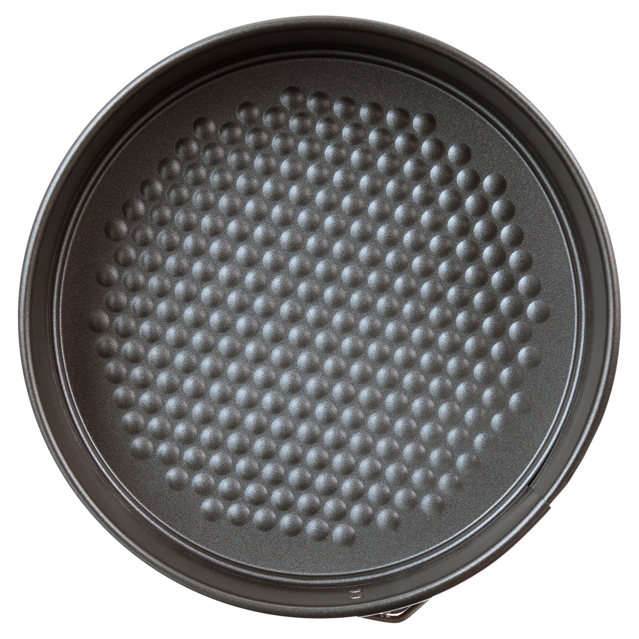 Multi-Functional 8", 9", 10" Round Nonstick Carbon Steel Springform Cake Pans, Gray, Set of 3 - Kitchen Gadget Tool for Quick Food Prep Detail