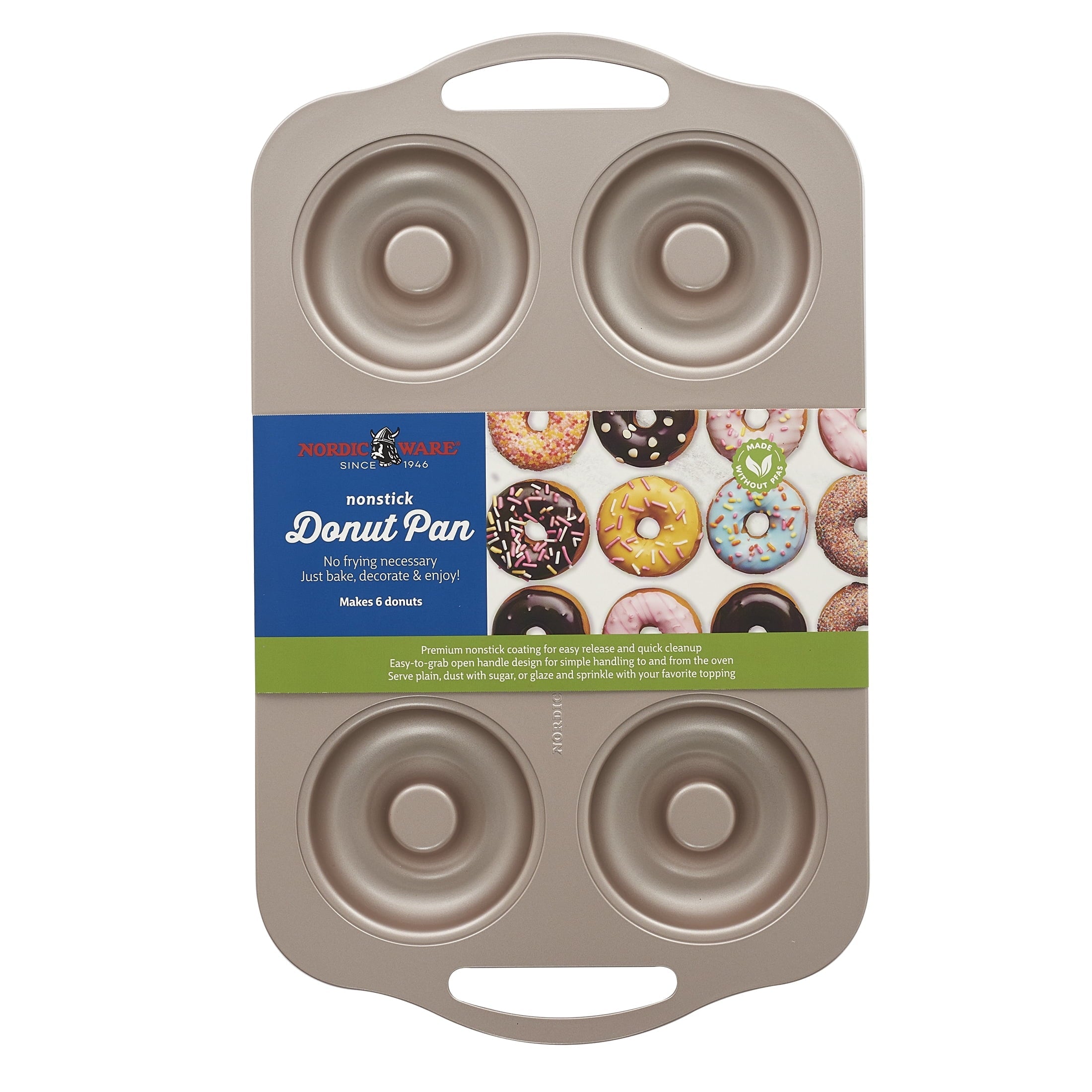 Time-Saving 6 Cavity Nonstick Steel Donut Pan - Innovative Kitchen Helper for Modern Cooking Detail