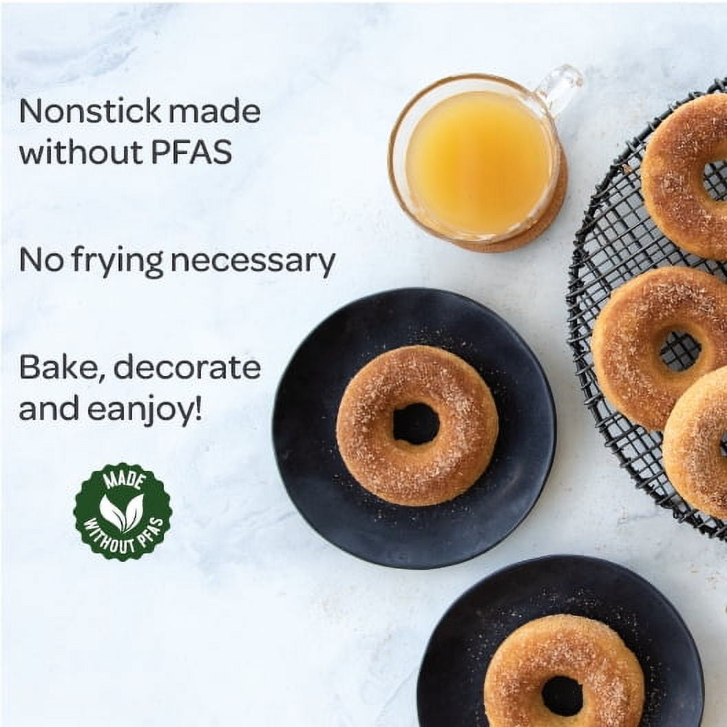 Time-Saving 6 Cavity Nonstick Steel Donut Pan - Innovative Kitchen Helper for Modern Cooking Detail