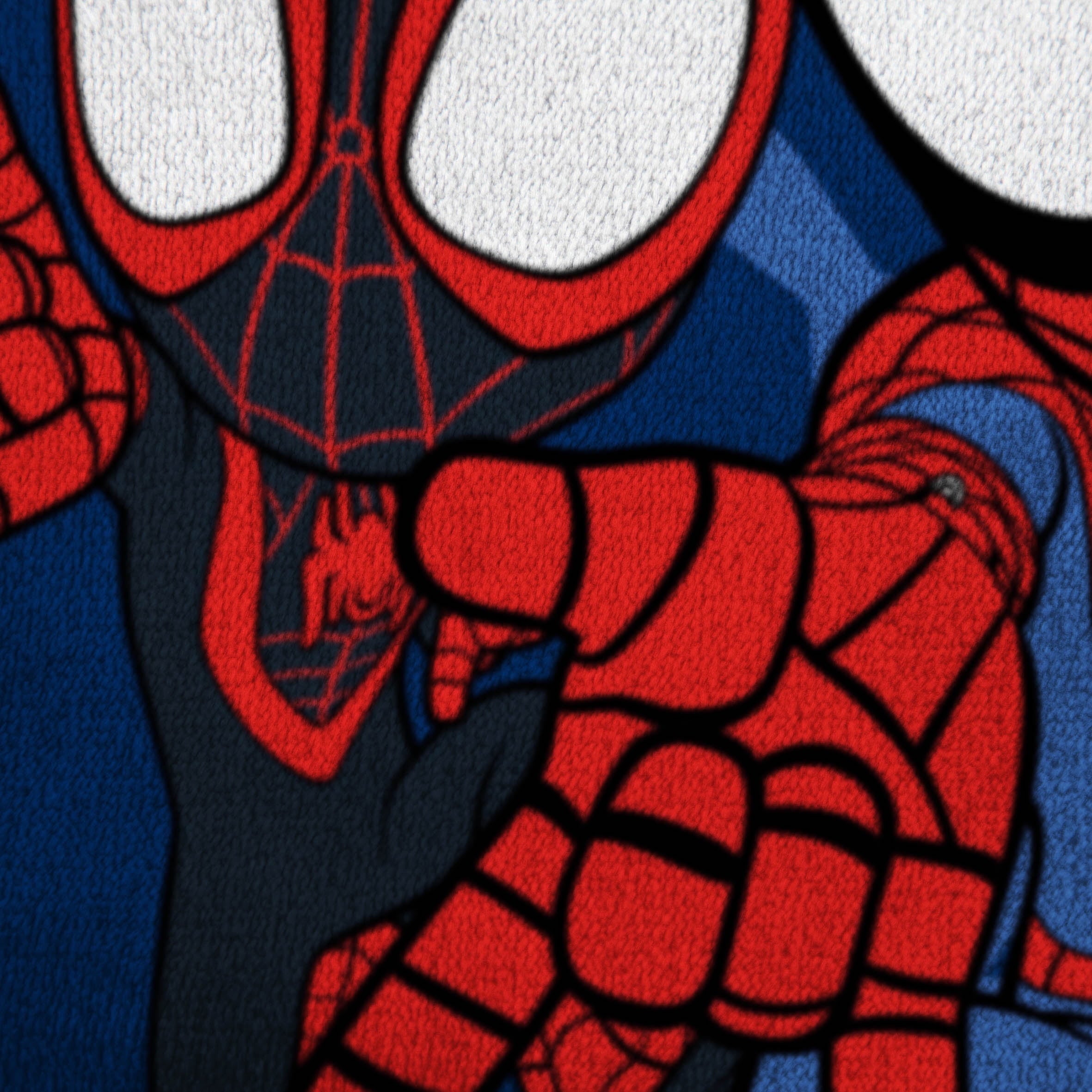 Decorative Knitted Spidey and His Amazing Friends Kids Plush Twin/Full Blanket, 62 x 90, Microfiber, Blue and Red - Luxury Knitted Decorative Throw Blanket with Fringes Detail
