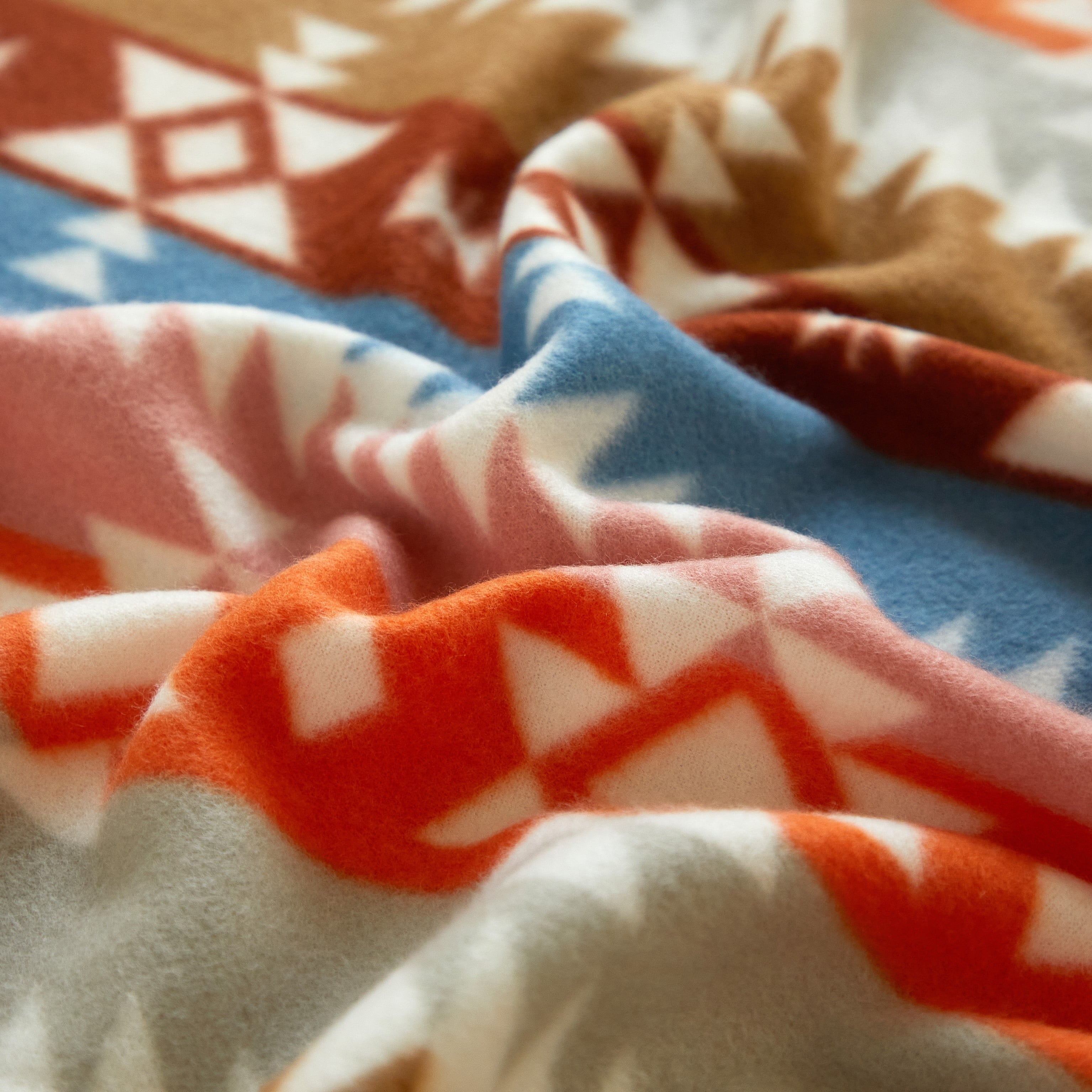 Reversible Sherpa Stripe Fleece Throw - Lightweight Plush Warm Blanket for All Seasons Detail