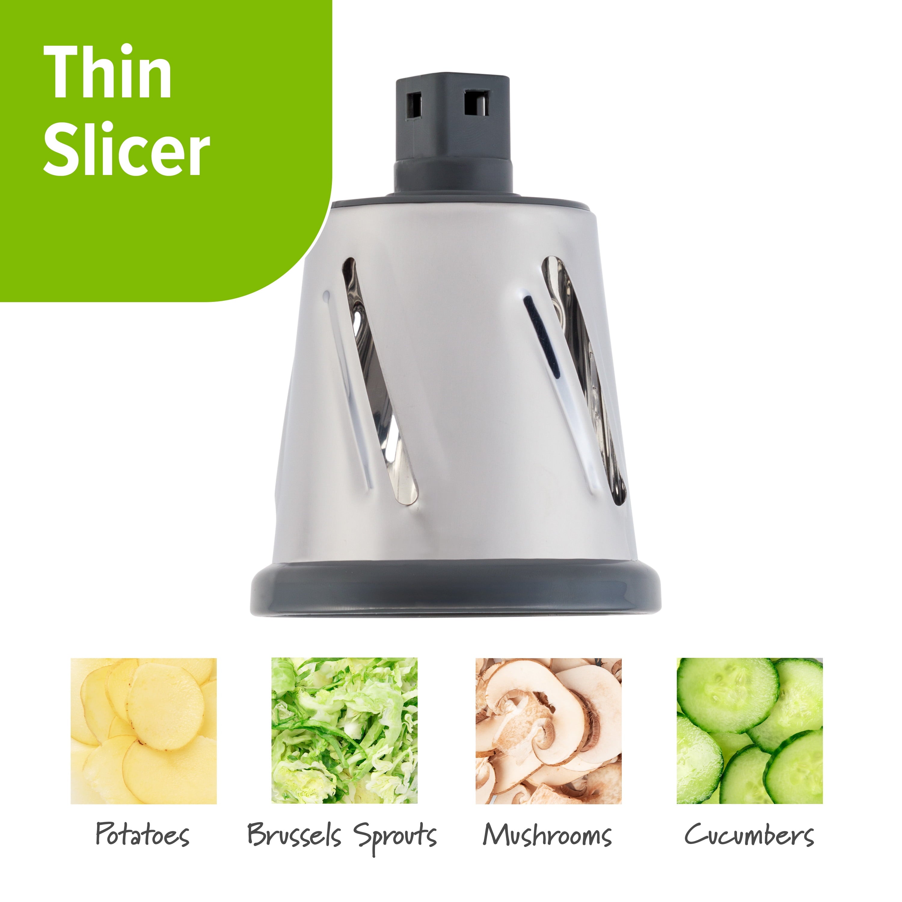 Ergonomic Manual Manual Rotary Grater & Slicer - Kitchen Gadget Tool for Quick Food Prep Detail