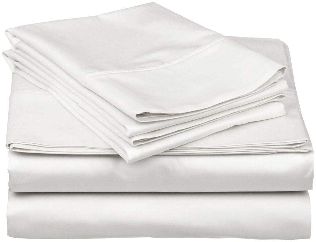 Premium Egyptian Cotton Top Split King 100% Egyptian Cotton 1000 Thread Count, Adjustable Beds -Top Split King Sheets Sets (4 Pcs) Split Down... - Cooling Hotel Quality Bedding Sheets and Pillowcases Detail