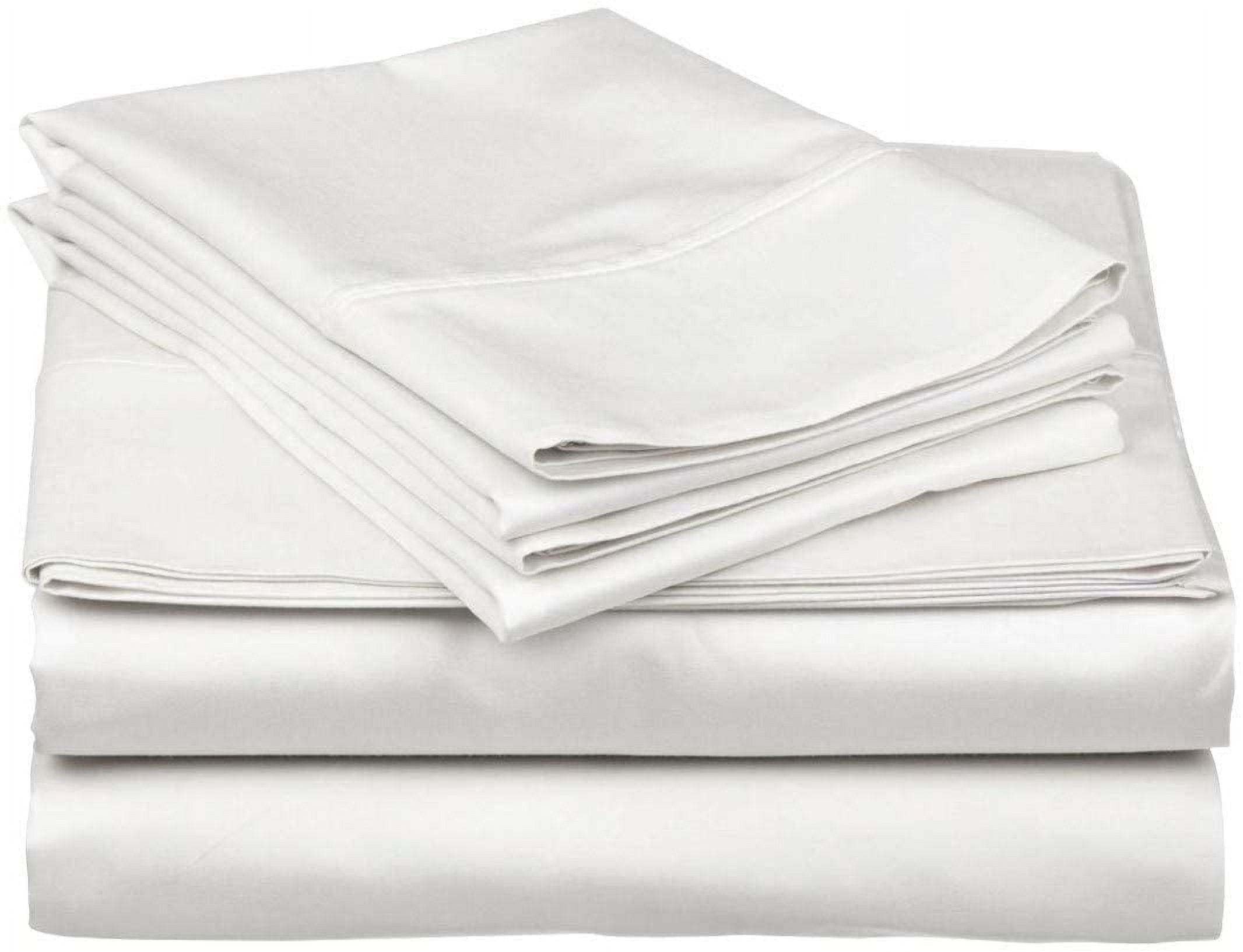 Premium Egyptian Cotton Top Split King 100% Egyptian Cotton 1000 Thread Count, Adjustable Beds -Top Split King Sheets Sets (4 Pcs) Split Down... - Cooling Hotel Quality Bedding Sheets and Pillowcases Detail