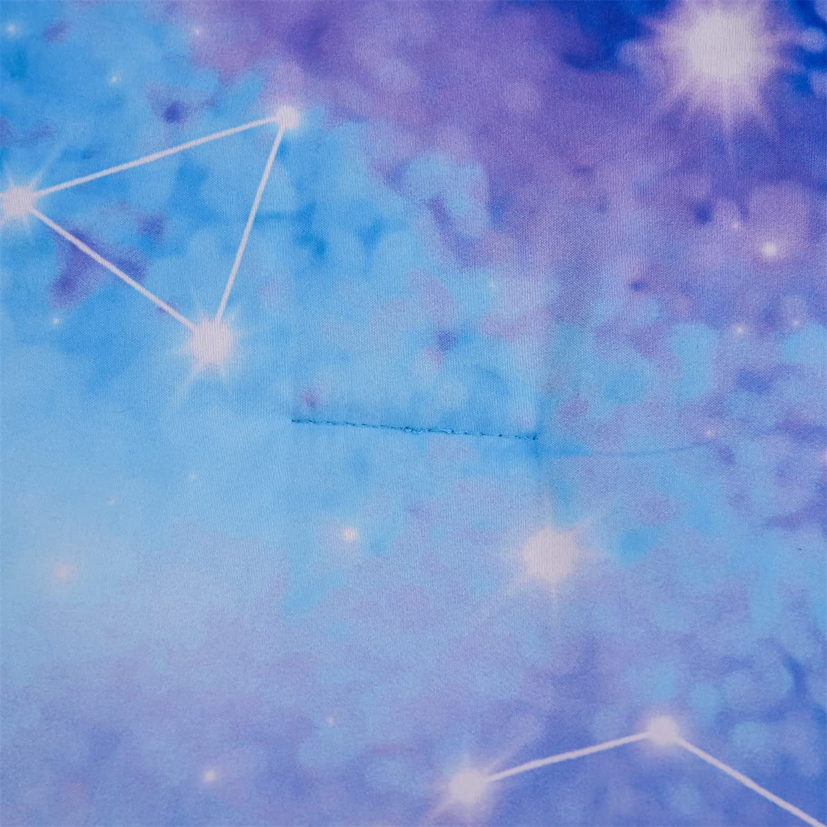 All-Season Tie Dye Constellation Ombre Comforter Set Twin Gradient Galaxy Bedding Set Blue Purple - All-Season Down Alternative Comforter Insert Detail