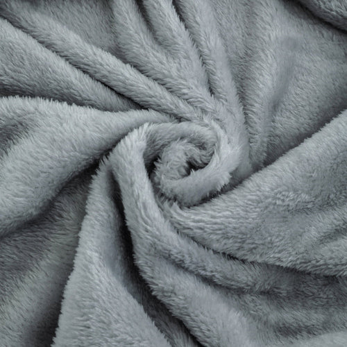 Cozy Fleece Super Soft Plush Blanket, Gray, Twin, Adult/Teen - Super Soft Reversible Sherpa Flannel Blanket Detail