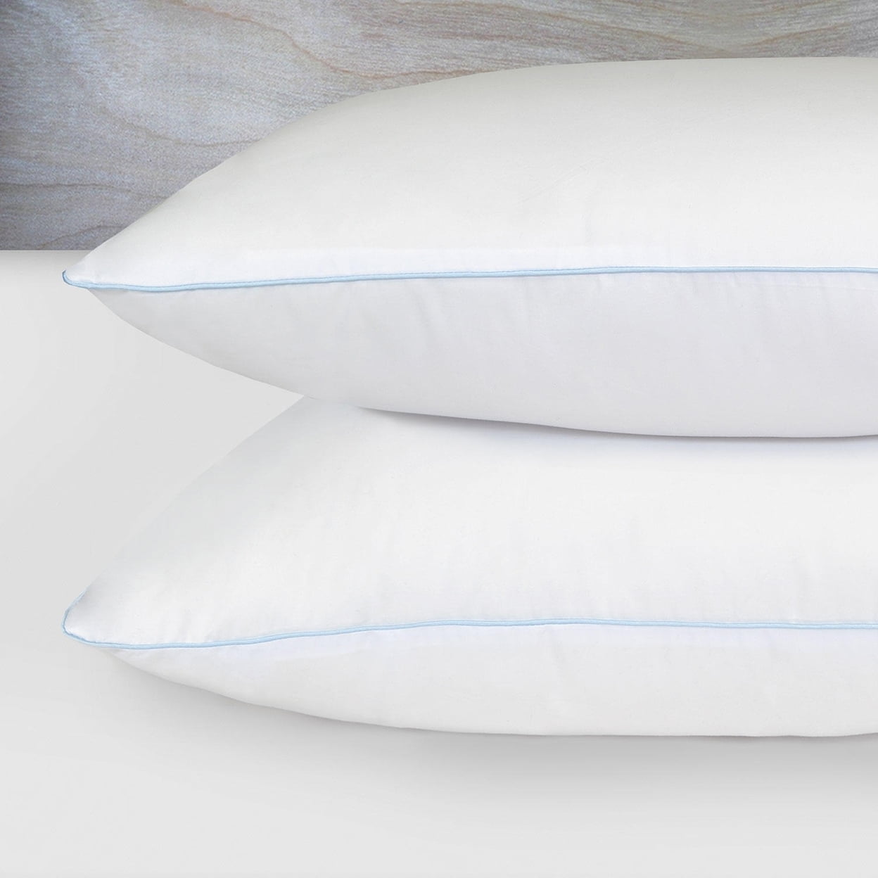 Ergonomic Memory Foam Comfy Sleep Eco-Friendly Bed Pillow Standard/Queen (2 Pk) - Orthopedic Shredded Foam Bed Pillow Set Detail