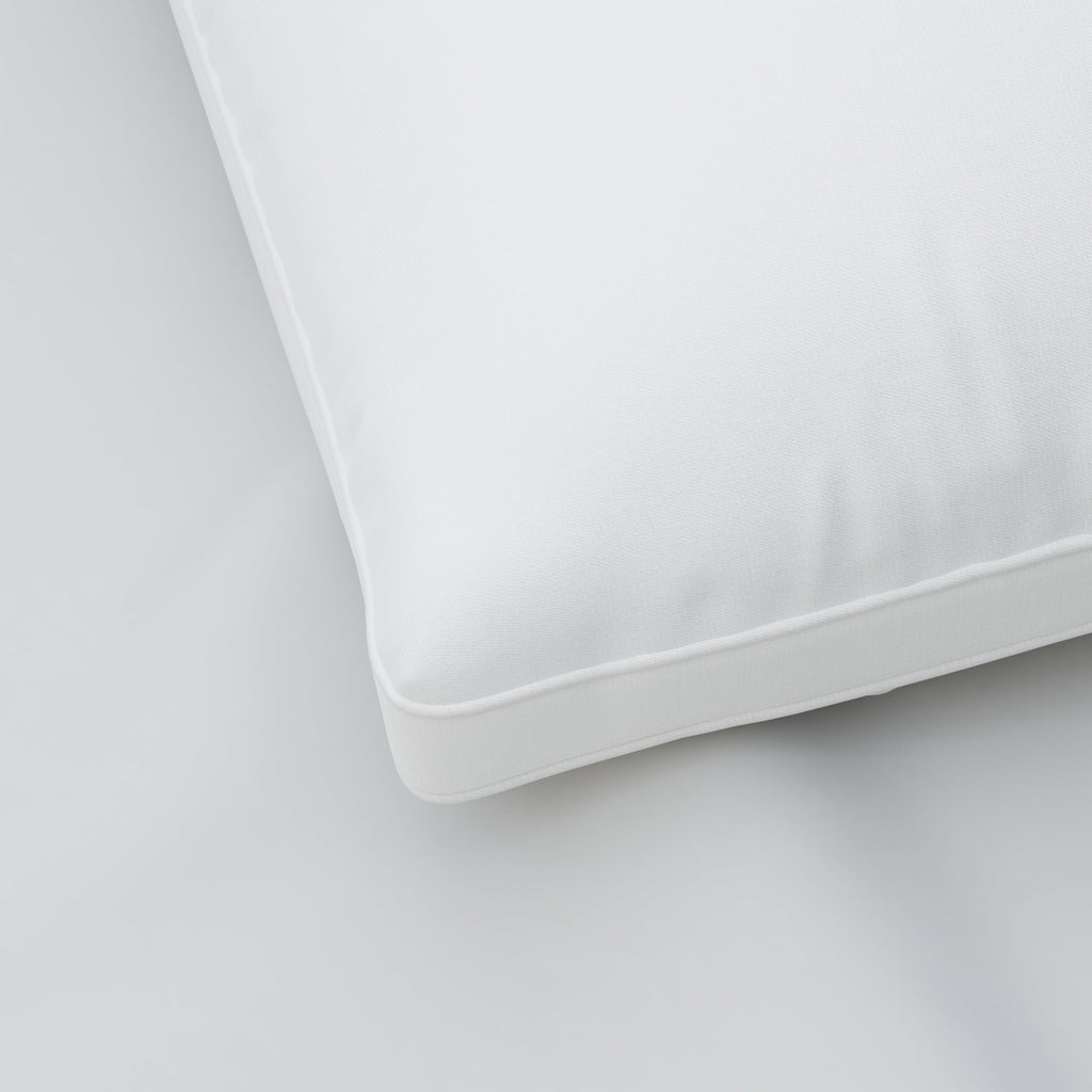 Decorative Plump Cooling Bed Pillow, Jumbo, White- Extra Firm, 2 Count - Orthopedic Shredded Foam Bed Pillow Set Detail