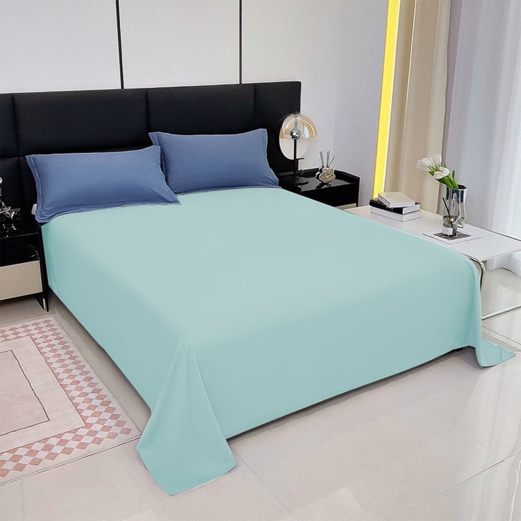 Breathable Luxury Under $5 Clearance! InsCrazy Bed Sheet, 100% Cotton Household Solid Color, Soft and breathable Bed Sheet Piece 66 x 96" - Cooling Hotel Quality Bedding Sheets and Pillowcases Detail