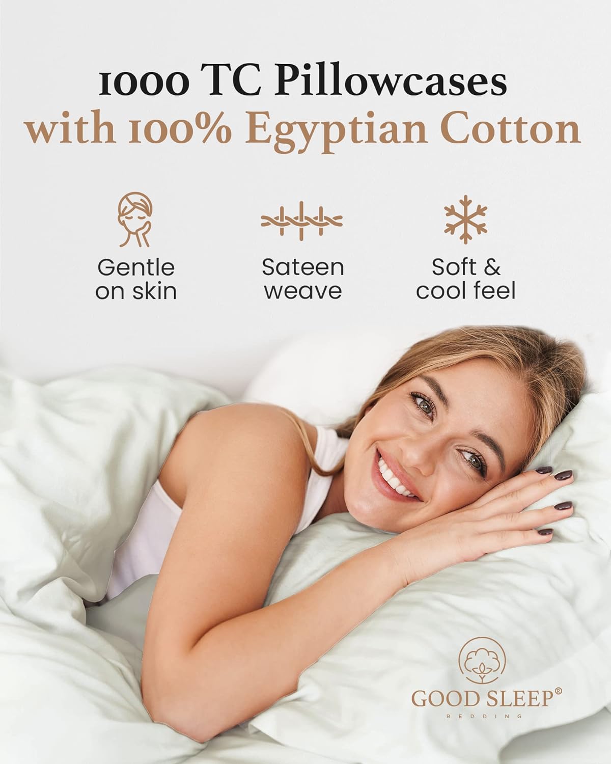 Cooling Sateen Queen Size Flat Sheet Only - Hotel Style 100% Egyptian Cotton Sheet, Soft & Breathable, Sateen Weave 800 Thread Count... - Luxury Bed Sheet Set with Deep Pockets Detail