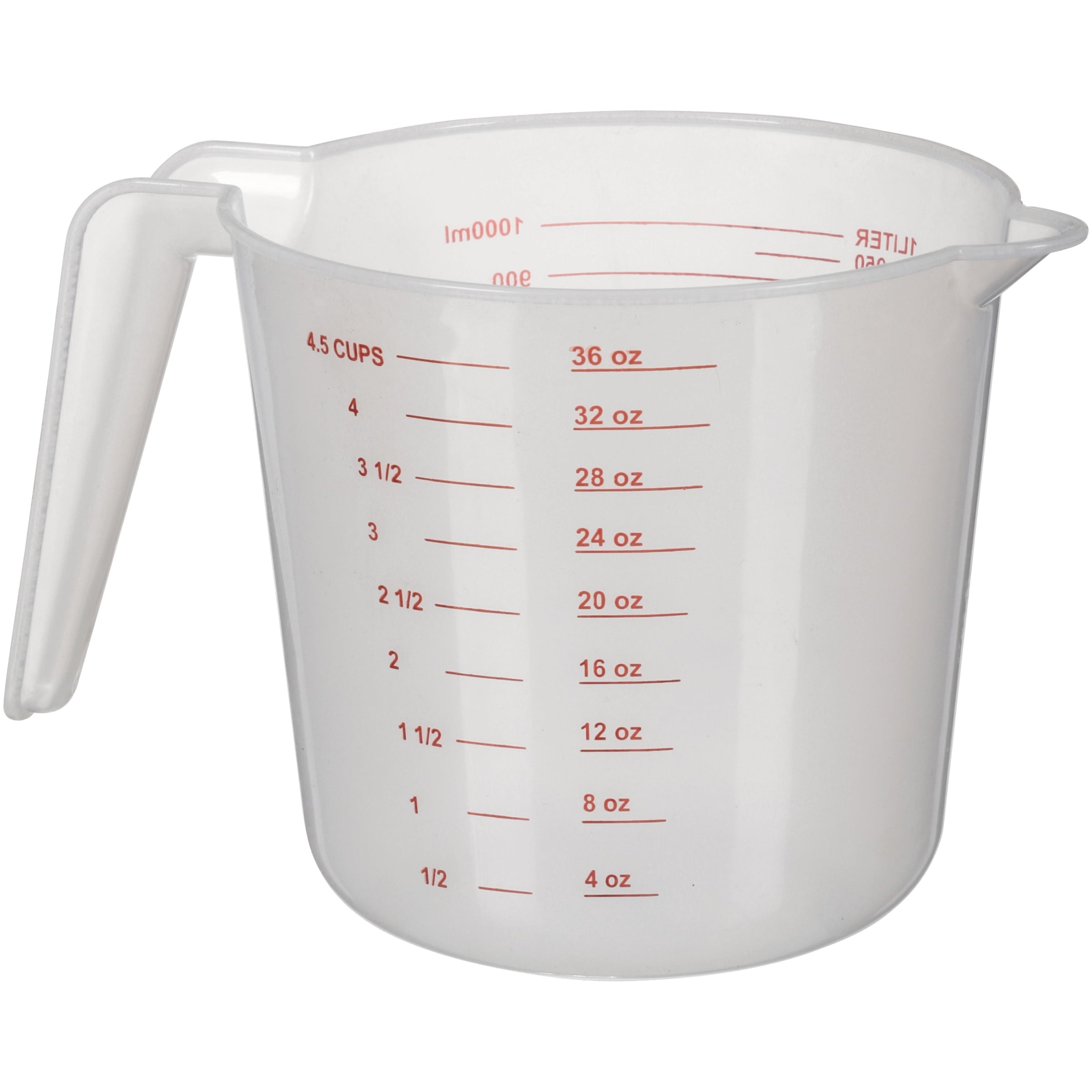 Innovative (12 pack) 4 Cup PP Plastic Measuring Cup, 32 oz, Clear - Premium Stainless Steel Garlic Presser & Peeler Detail