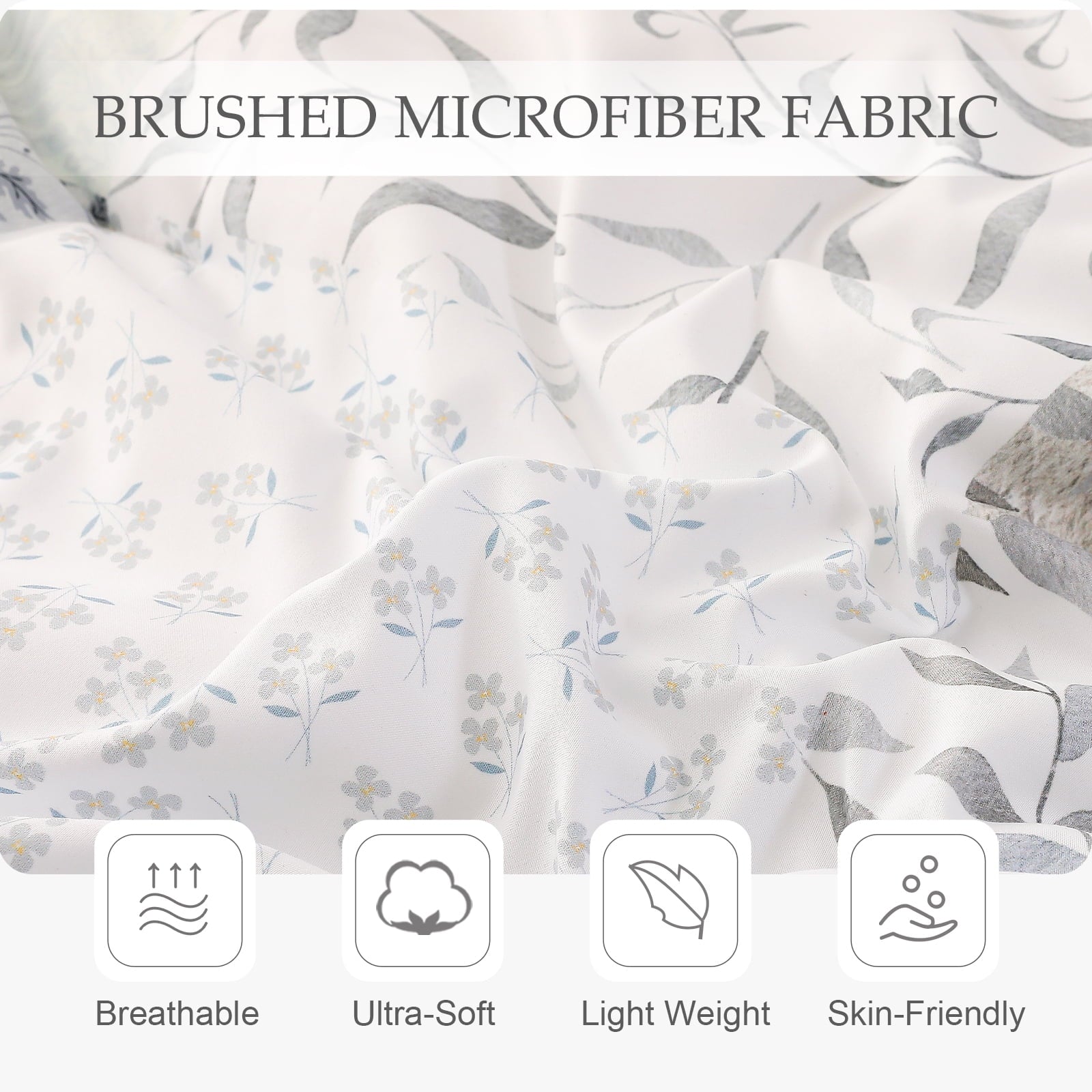 Hypoallergenic Cloud 3-Piece Patchwork King Size Comforter Set, Microfiber Bedding Down Alternative Comforter for All Seasons with 2 Pillo... - Hypoallergenic Ultra-Fluffy Quilt for Winter Detail