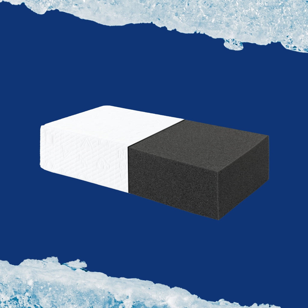 Decorative Plump (2 pack) Ice Cube Cooling Memory Foam Bed Pillow (1 Count) - Orthopedic Shredded Foam Bed Pillow Set Detail