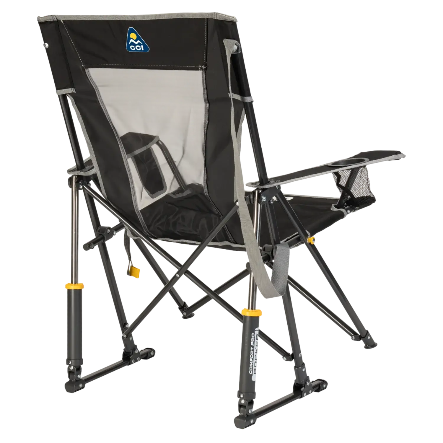 Luxury Camp Comfort Pro Rocker - Choice 375 - RoadTrip Rocker Smooth Motion Camp Chair Detail