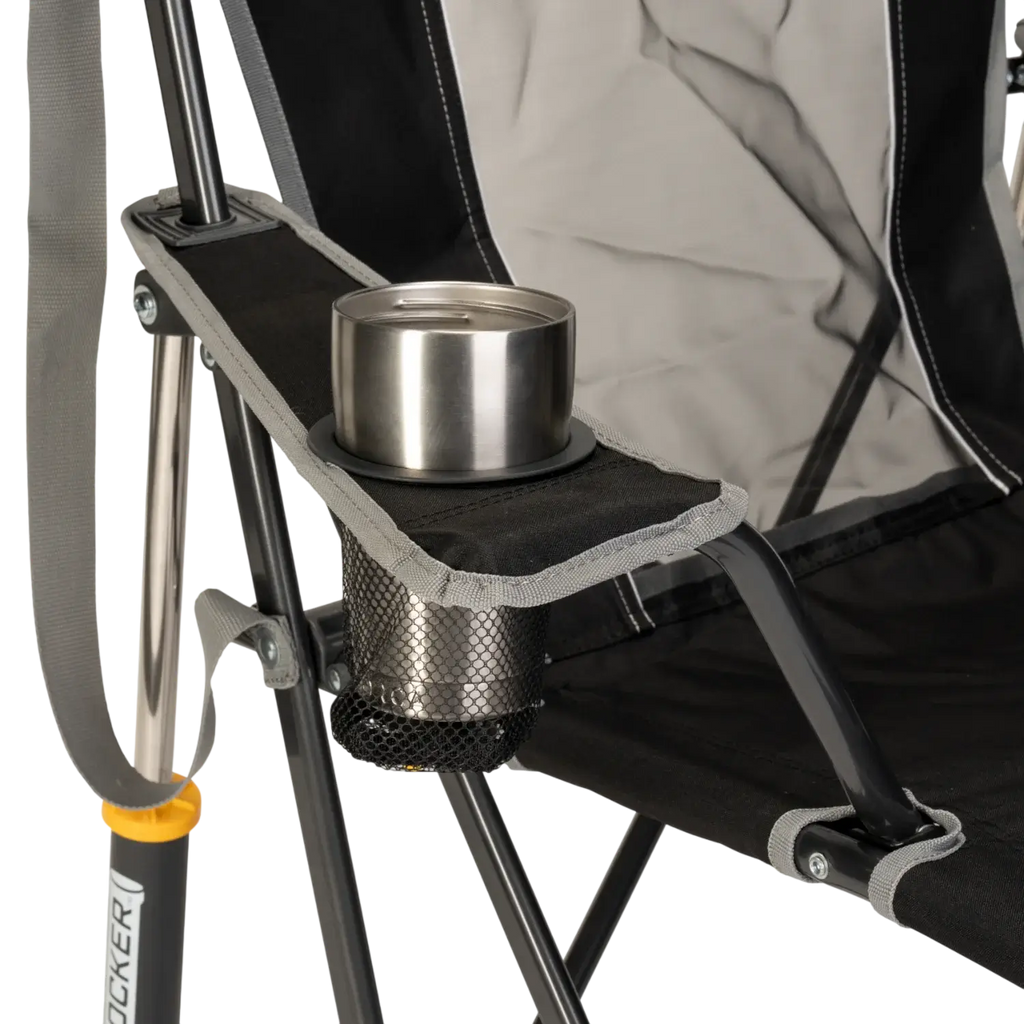 Luxury Camp Comfort Pro Rocker - Choice 375 - RoadTrip Rocker Smooth Motion Camp Chair Detail