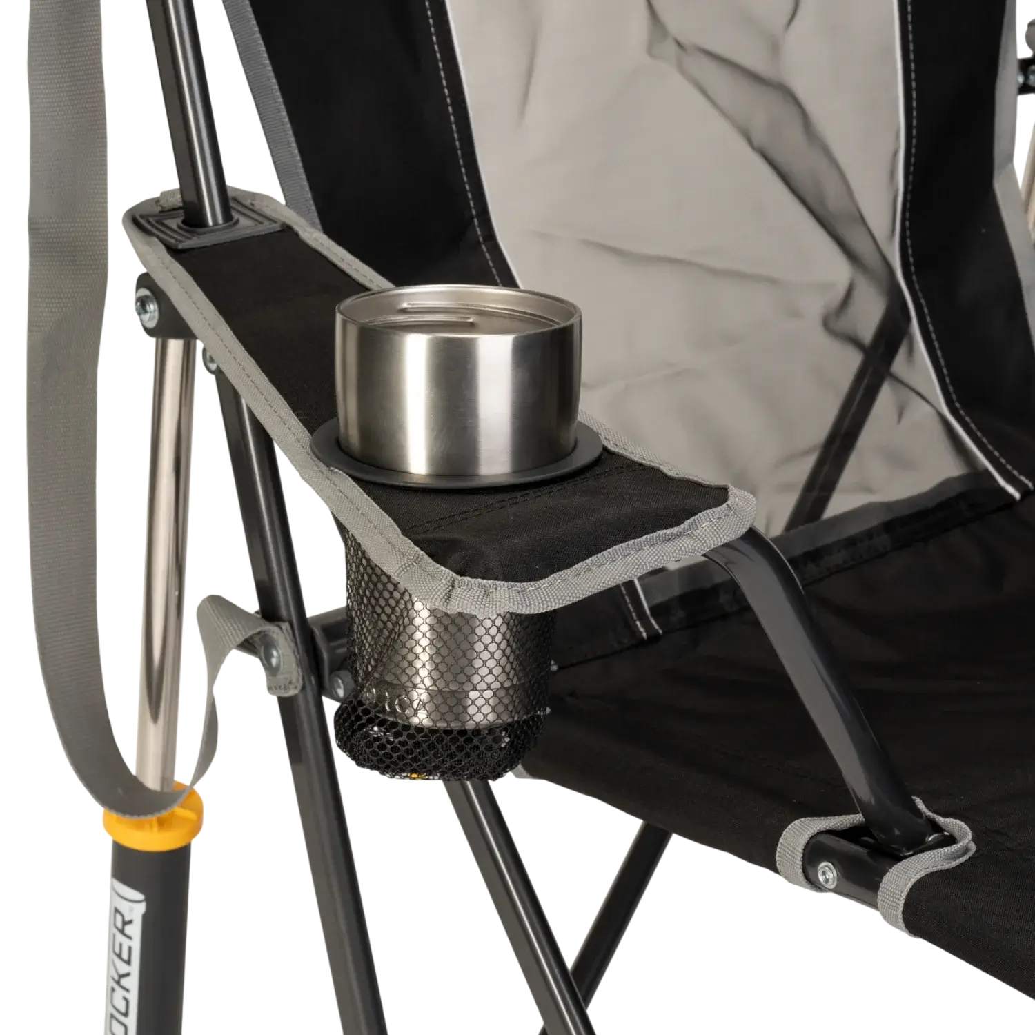 Luxury Camp Comfort Pro Rocker - Choice 375 - RoadTrip Rocker Smooth Motion Camp Chair Detail