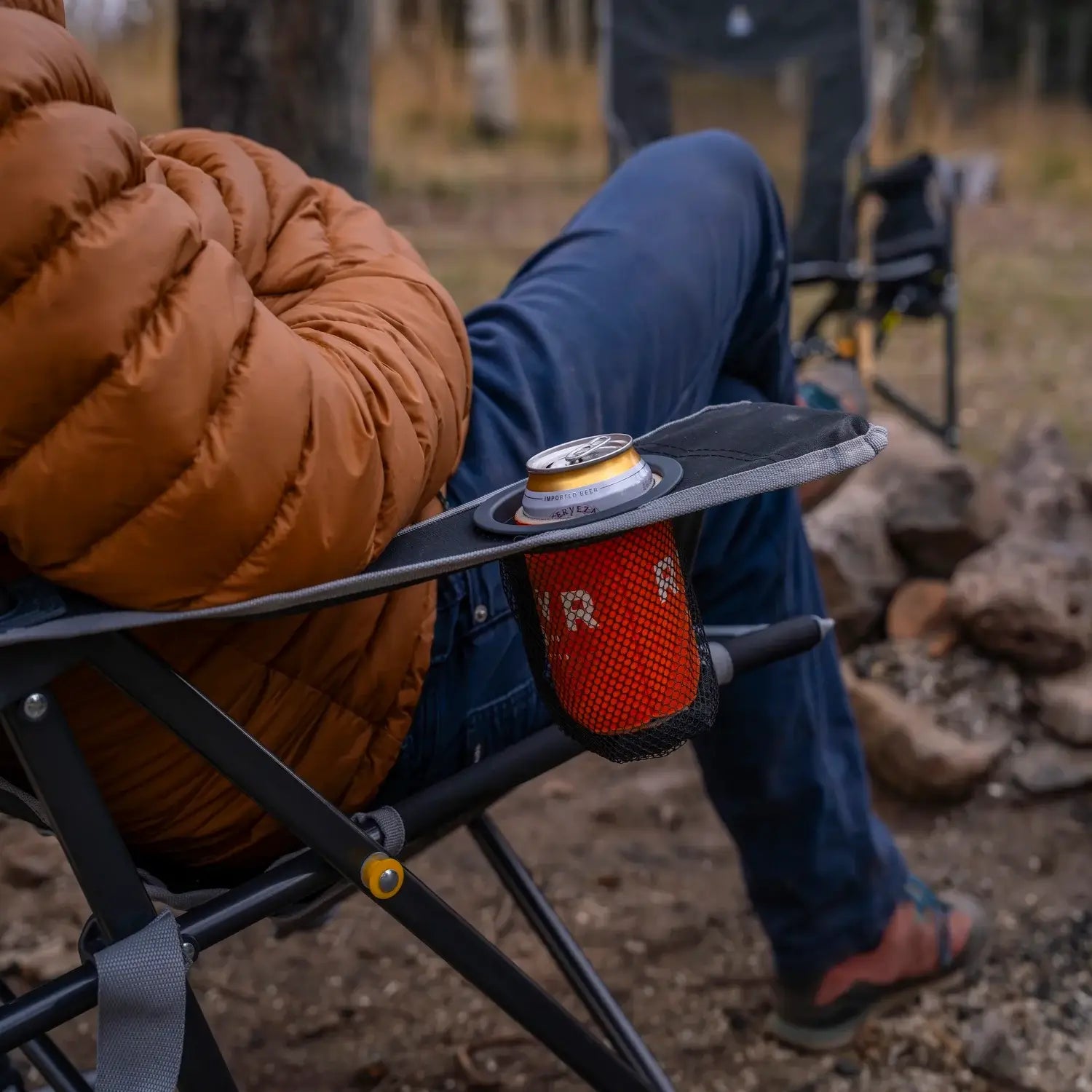 Luxury Camp Comfort Pro Rocker - Choice 375 - RoadTrip Rocker Smooth Motion Camp Chair Detail