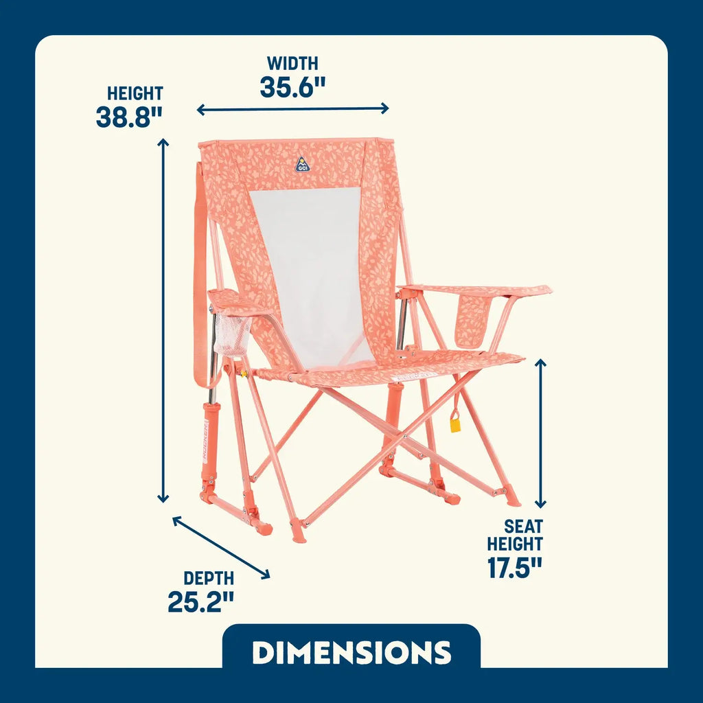 Luxury Camp Comfort Pro Rocker - Choice 375 - RoadTrip Rocker Smooth Motion Camp Chair Detail
