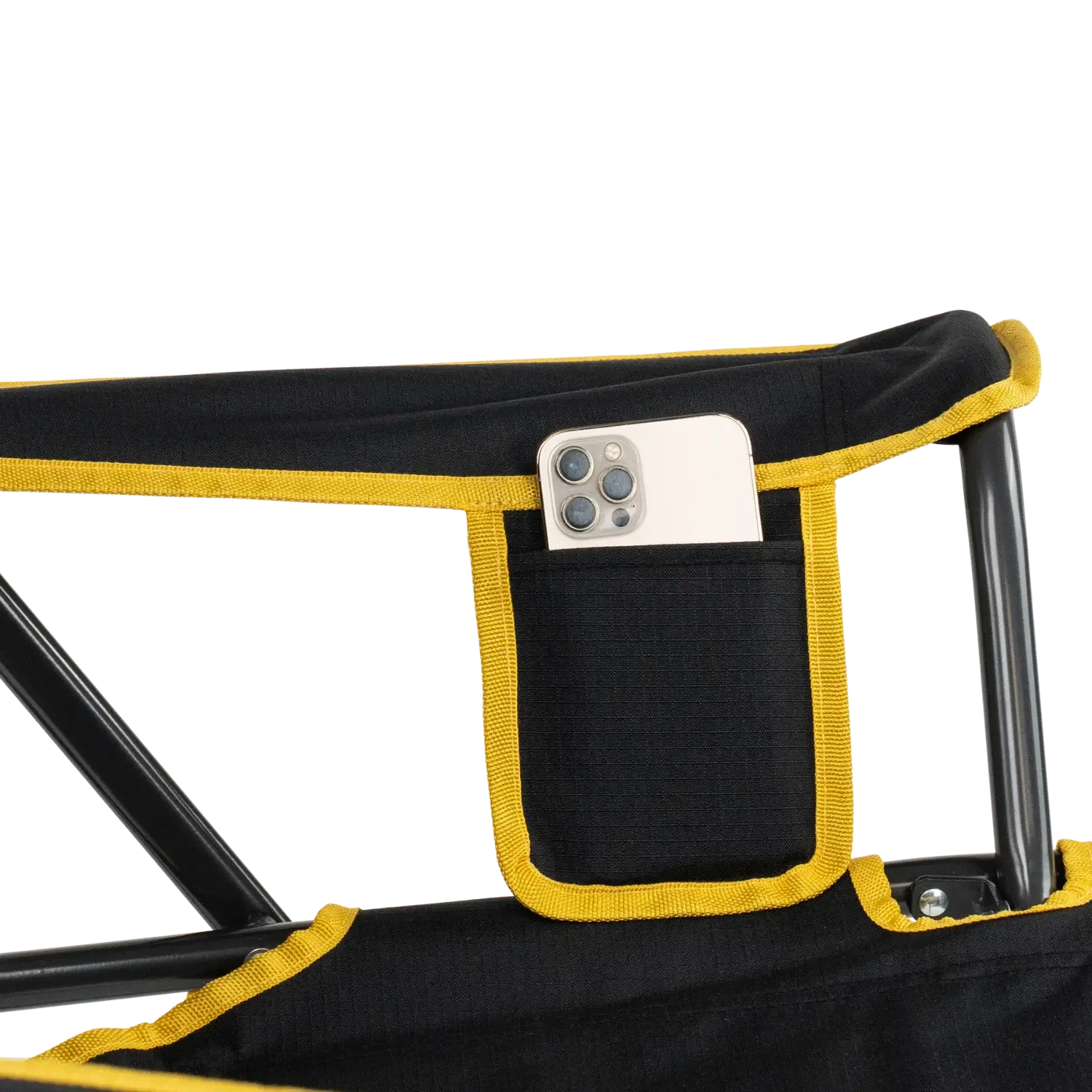 Heavy-Duty Freestyle College Comfort Pro Rocker - Iowa Hawkeyes - Choice 249 - RoadTrip Rocker Smooth Motion Camp Chair Detail
