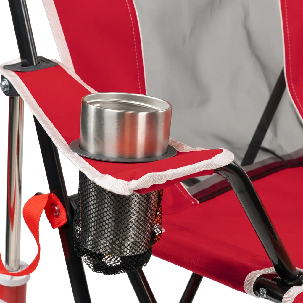 Patented Spring-Action College Comfort Pro Rocker - Nebraska Cornhuskers - Choice 161 - Patented Spring-Action Rocking Chair for Camping Detail