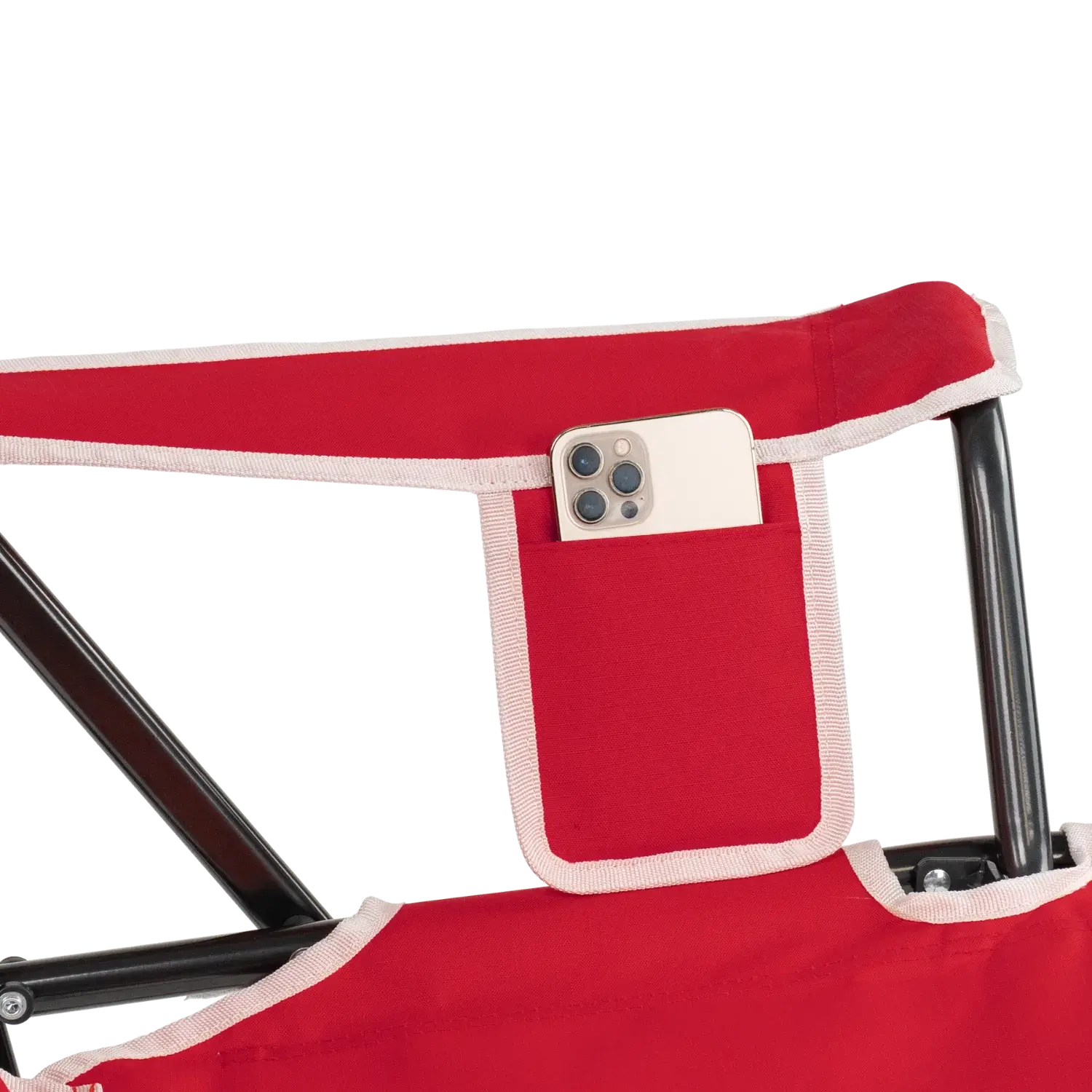 Patented Spring-Action College Comfort Pro Rocker - Nebraska Cornhuskers - Choice 161 - Patented Spring-Action Rocking Chair for Camping Detail