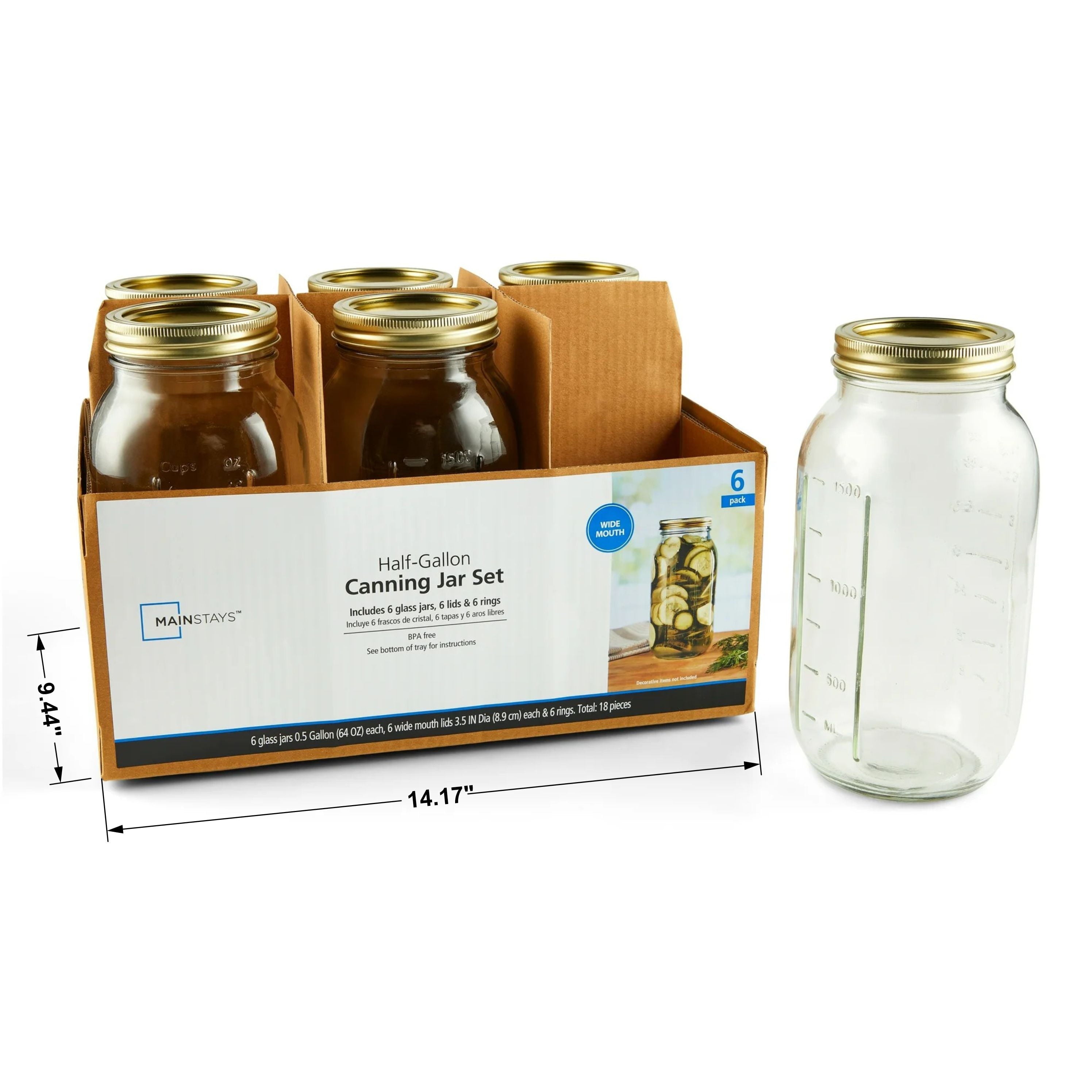 Sweet Treat Shaped 64 oz Mason Jars, Wide Mouth Half Gallon Canning Jars with Lids and Rings, 6-Pack Extra Large Glass Jars for Home Can... - Deliciously Soft Cupcake Sensory Glob Detail