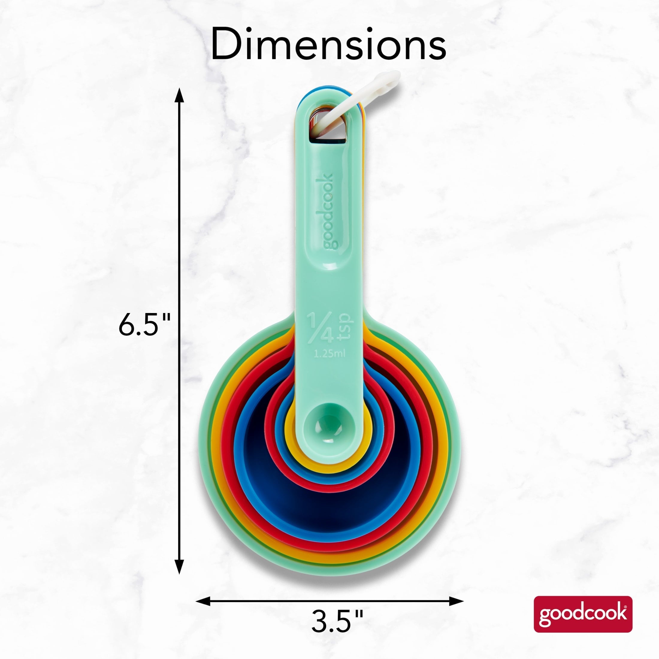 Innovative Measuring Cups And Spoons, Set Of 8 Nesting With Storage Ring - Innovative Kitchen Helper for Modern Cooking Detail