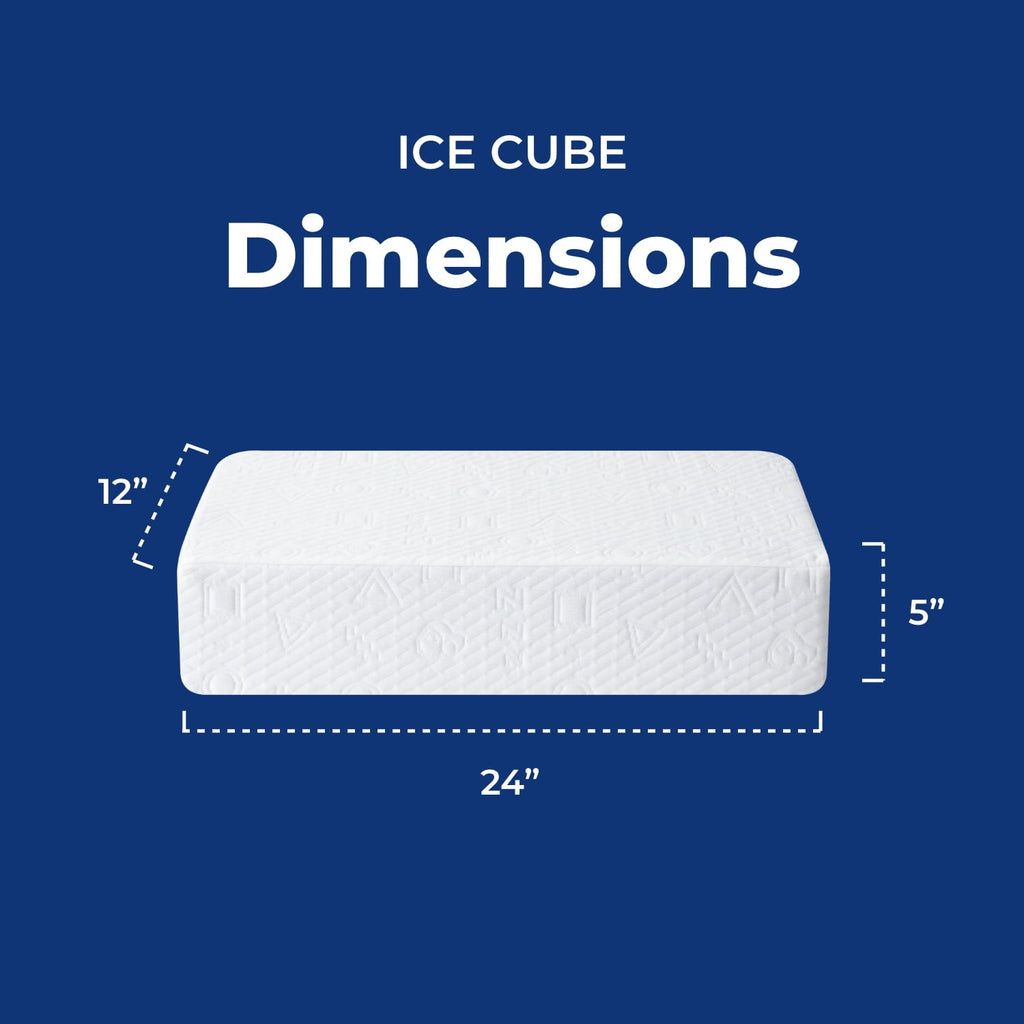 Decorative Plump (2 pack) Ice Cube Cooling Memory Foam Bed Pillow (1 Count) - Orthopedic Shredded Foam Bed Pillow Set Detail