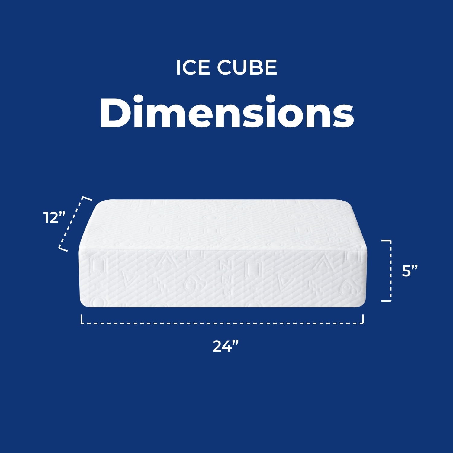 Decorative Plump (2 pack) Ice Cube Cooling Memory Foam Bed Pillow (1 Count) - Orthopedic Shredded Foam Bed Pillow Set Detail