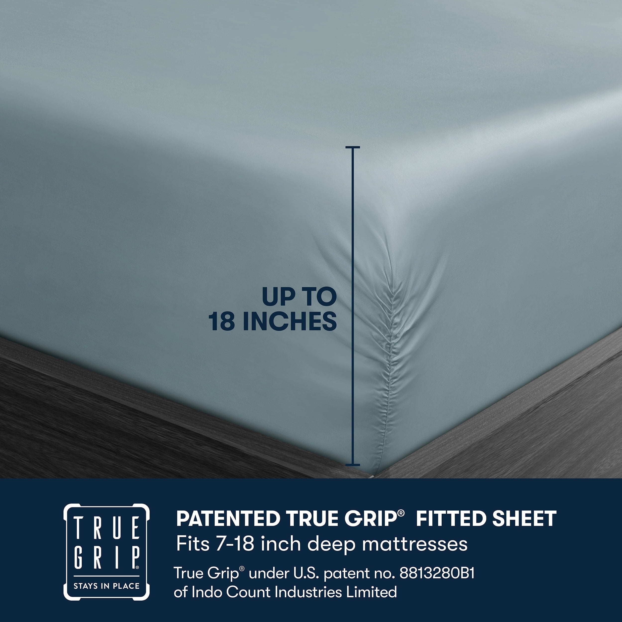 Breathable Luxury 6-Piece 800 Thread Count Lead Cotton Rich Adult Bed Sheet Set, King - Deep Pocket - Breathable Egyptian Cotton Flat & Fitted Sheets Detail