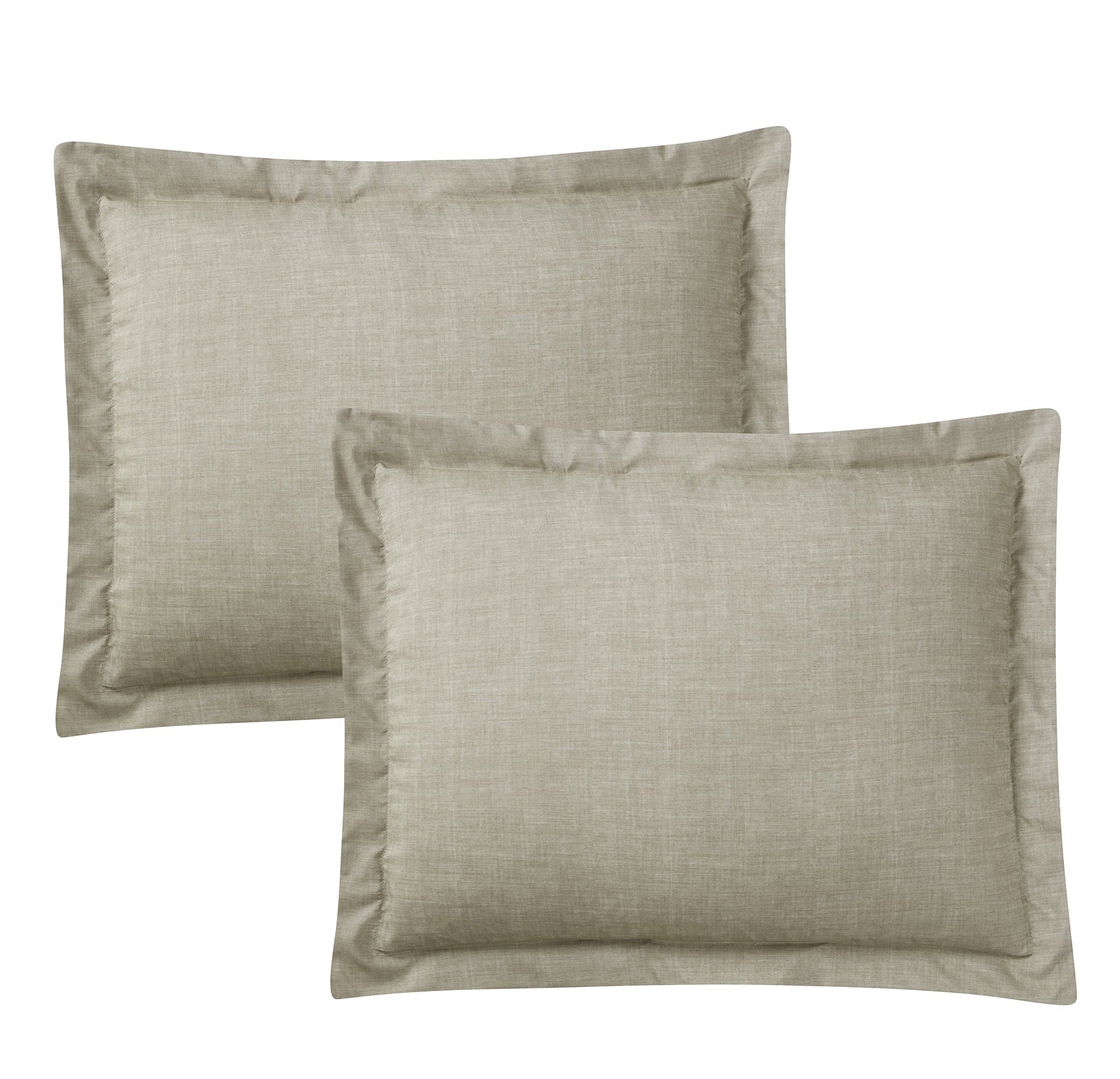 Heavyweight Warmth 7 Piece Beige Bed in a Bag Comforter Set with Sheets, Twin-XL - Luxurious Quilted Duvet Cover Set Detail
