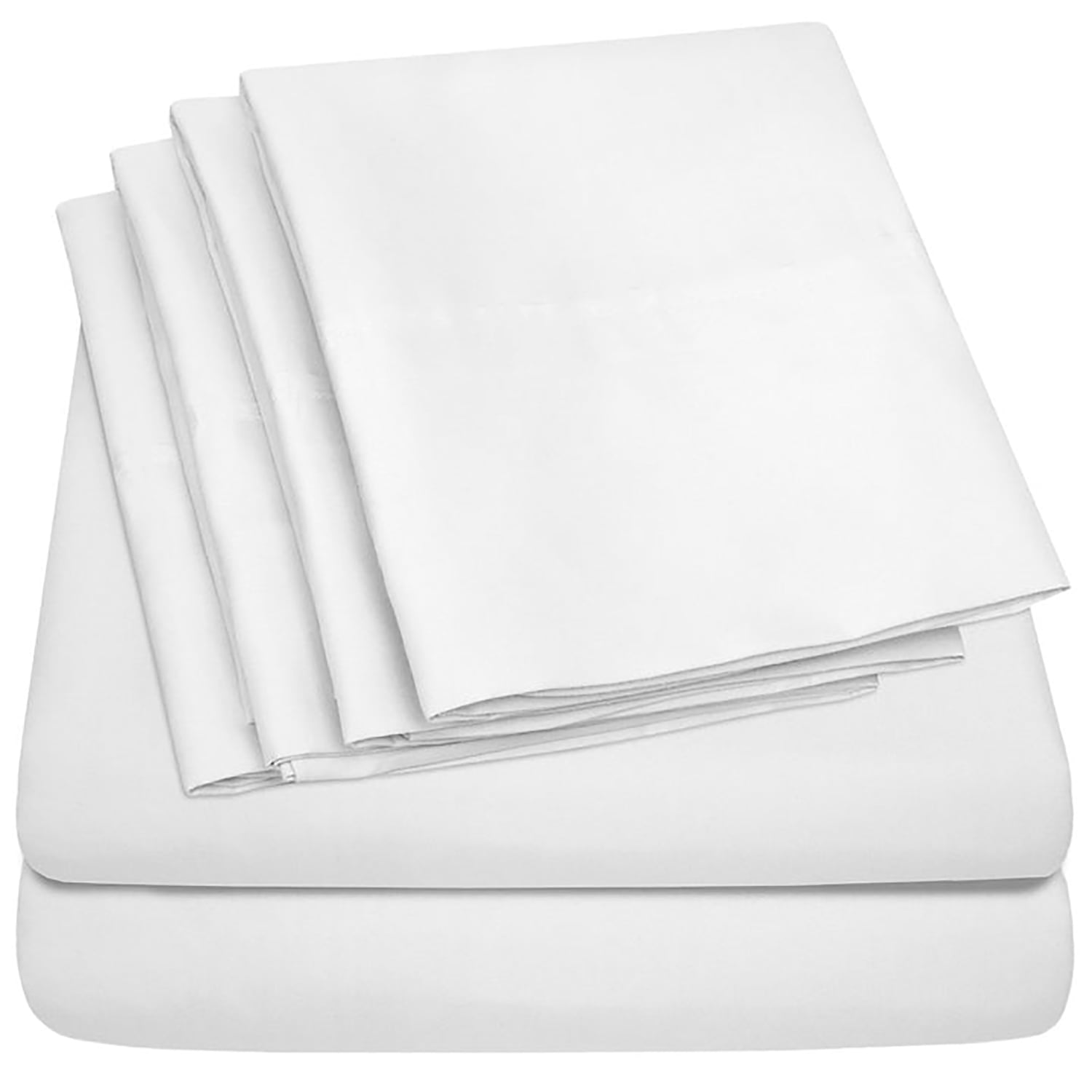 Wrinkle-Resistant Hotel Collection Rayon derived - 6 Piece, Queen, White - Cooling Hotel Quality Bedding Sheets and Pillowcases Detail
