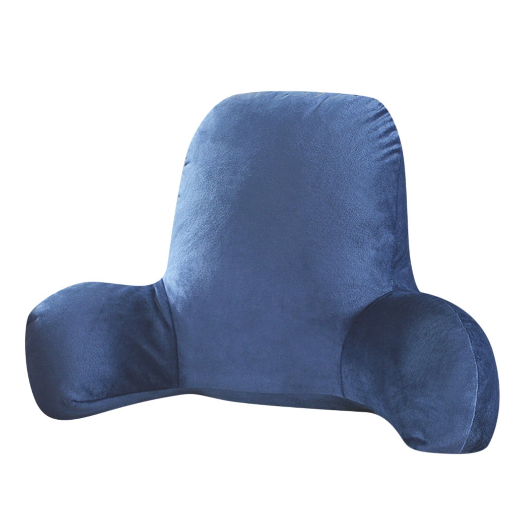 Ergonomic Memory Foam Backrest Pillow with Arms, Back Rest for Bed Sitting, Plush Big Backrest Lumbar Support Chair Cushion, Foam ... - Ergonomic Memory Foam Pillow for Neck Pain Support Detail