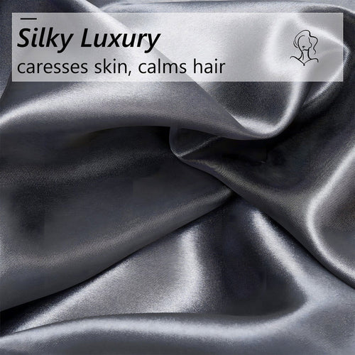 Breathable Luxury Luxury 5-Piece Satin Sheets Twin Silk Sheets Bed Sheet Set Ultra-Silky & Skin-Friendly Deep Pocket Bed Flat Fitted Sheet - Premium Ultra-Soft Pillowcase Pair for Sleeping Detail
