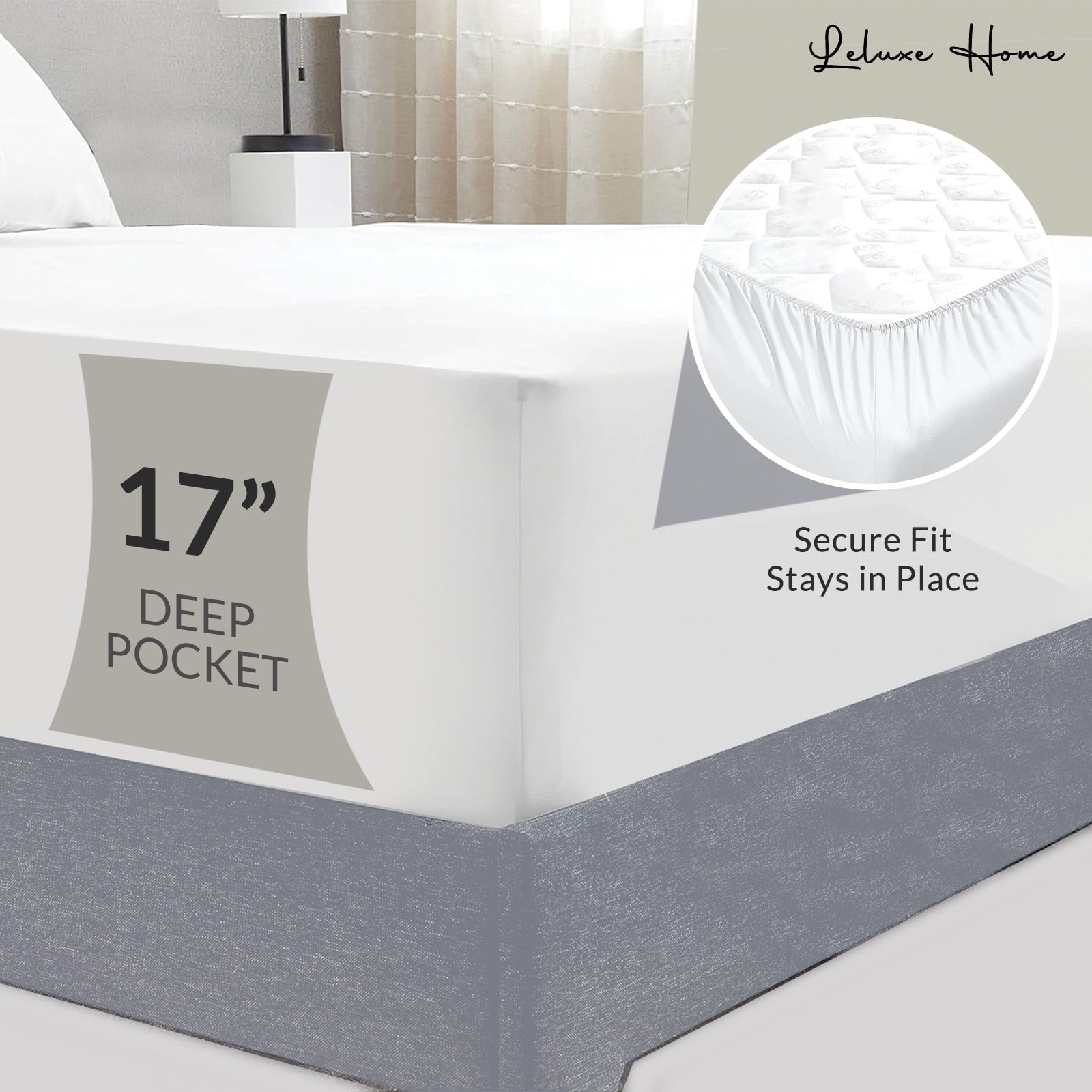 Ultra-Soft 4-Piece Full Pink Sheet Set - Cooling, Wrinkle-Free - Premium Ultra-Soft Pillowcase Pair for Sleeping Detail