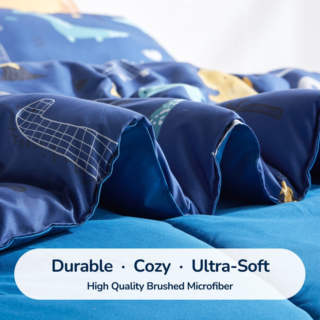 Luxurious Quilted Kids Bedding Comforter Set Twin/Twin Xl Size - Super Soft & Cute Printed 2-Piece Comforter Set All Seasons for Boys, ... - Hypoallergenic Ultra-Fluffy Quilt for Winter Detail