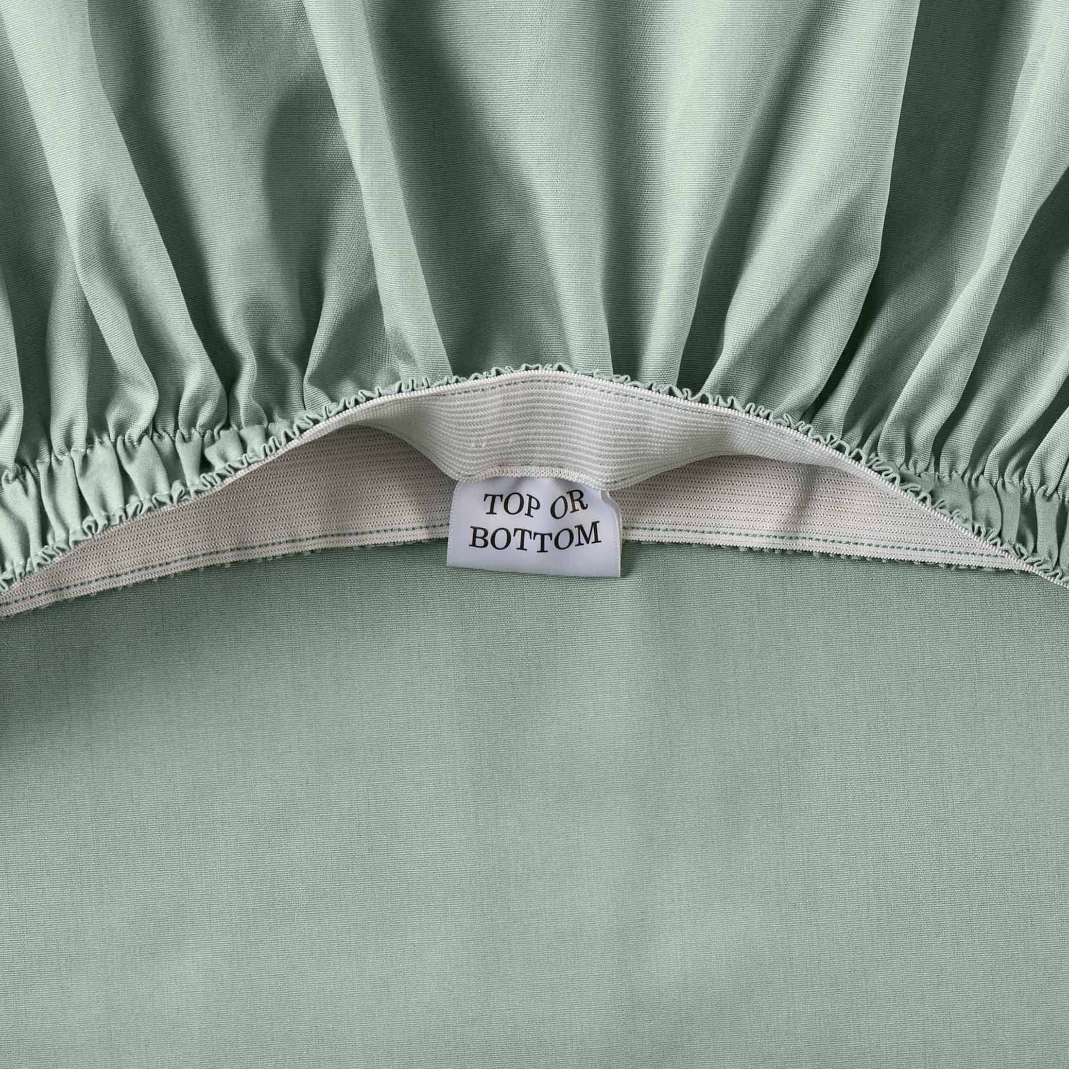 Wrinkle-Resistant Cool & Crisp 4-Piece 300 Thread Count Green River Cotton Percale Sheet Set, Queen - Luxury Bed Sheet Set with Deep Pockets Detail
