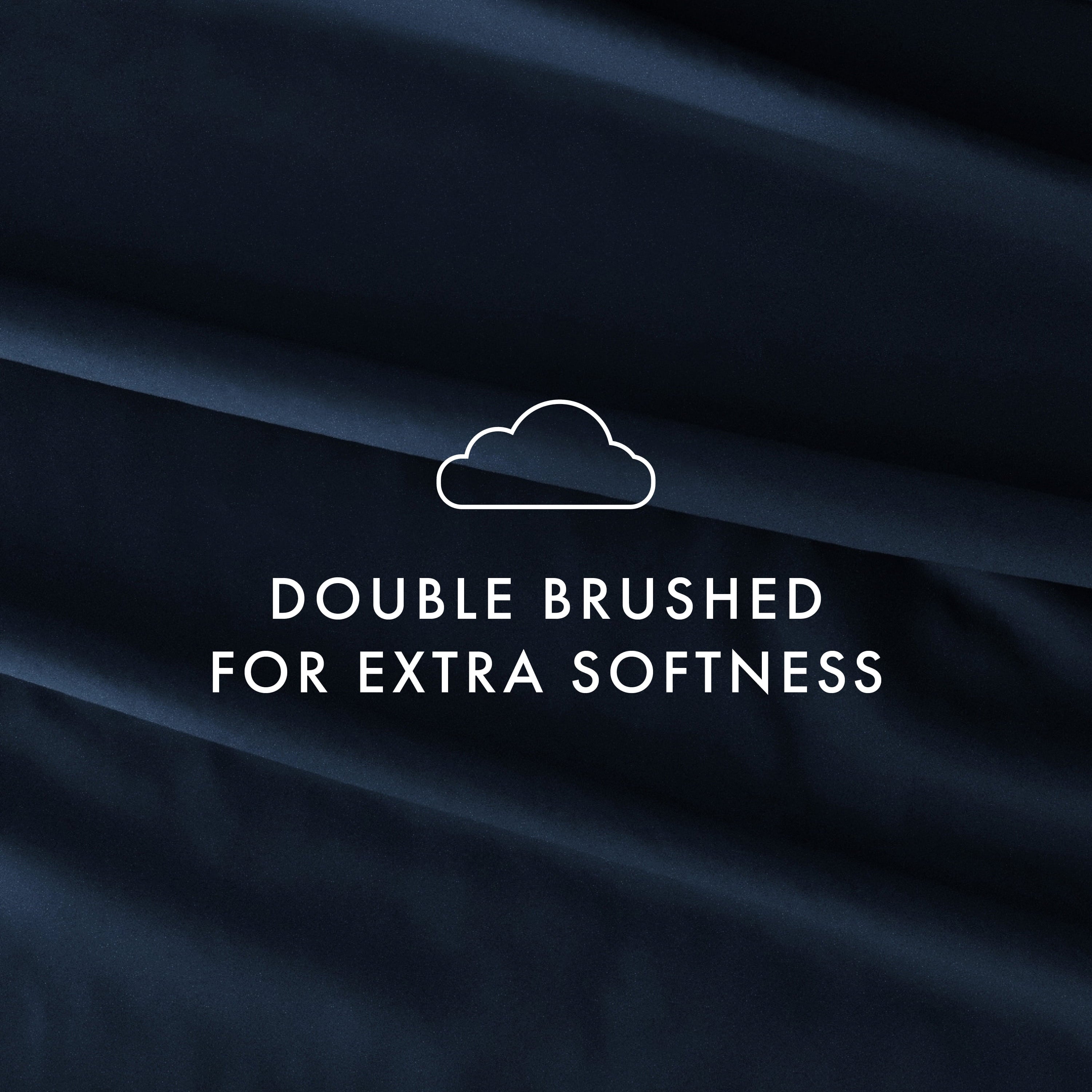Ultra-Soft 4 Piece Solid Microfiber Bed Sheet Set, Navy, Queen - Premium Ultra-Soft Pillowcase Pair for Sleeping Detail