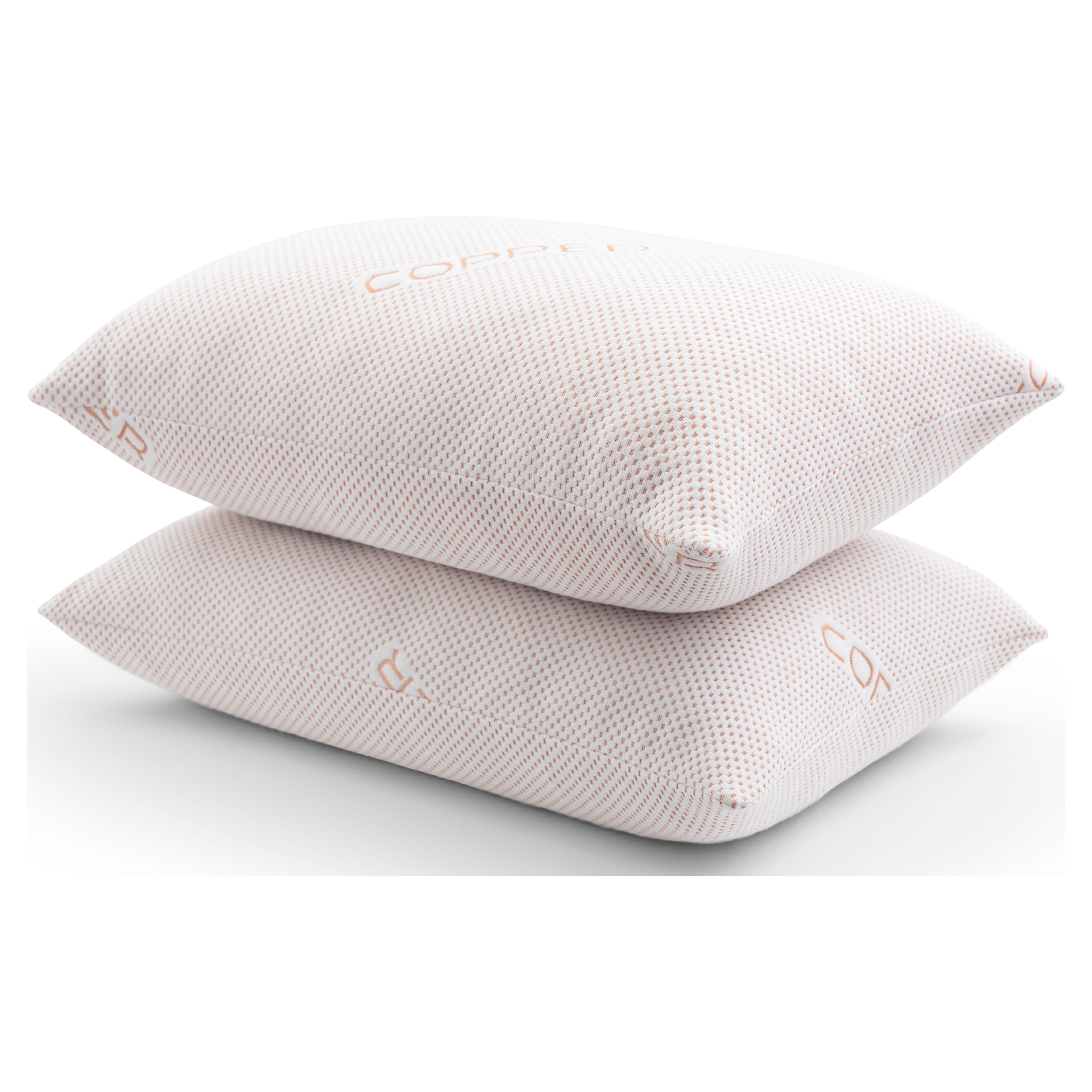 Decorative Plump Luxury Knit Bed Pillow 2 Pack, Standard/Queen, Polyester - Decorative Throw Pillow Cushion for Sofa & Bed Detail