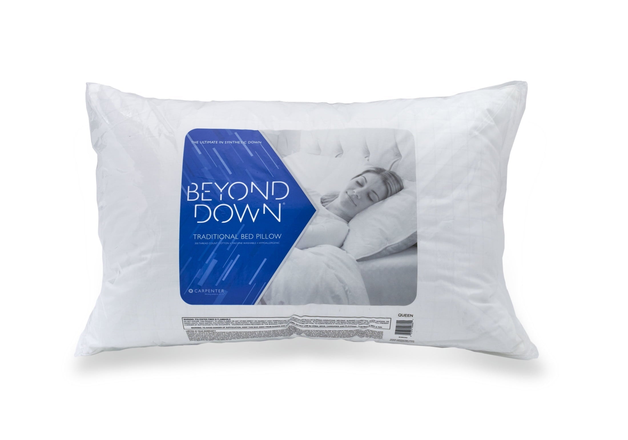 Orthopedic Support Bed Pillows, 2-pack, Jumbo - Decorative Throw Pillow Cushion for Sofa & Bed Detail