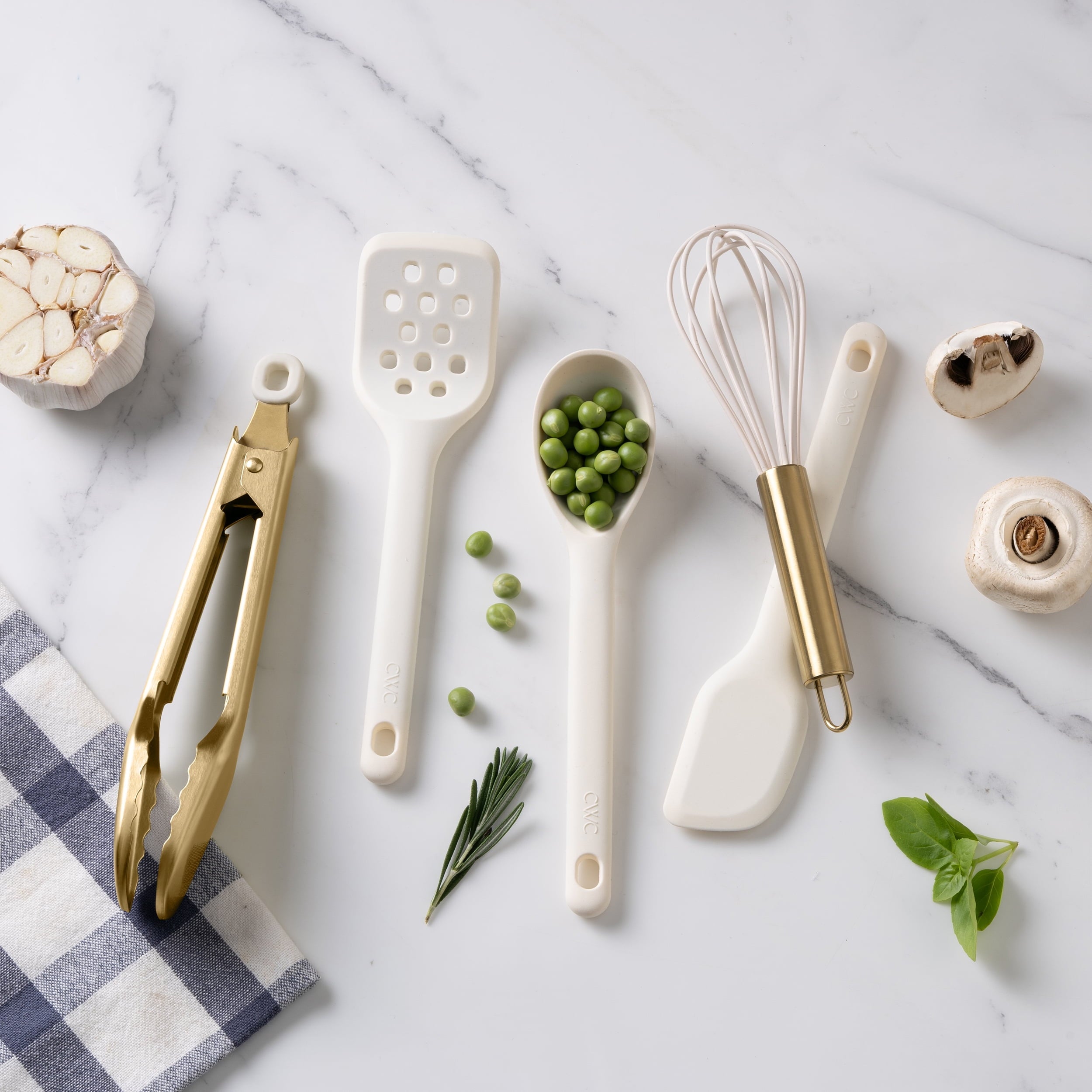 Ergonomic Cooking 5-Piece Mini Silicone Utensil Set Durable & Nonstick Safe - Durable Turner & Ladle Utensil Set for Home Chefs Detail