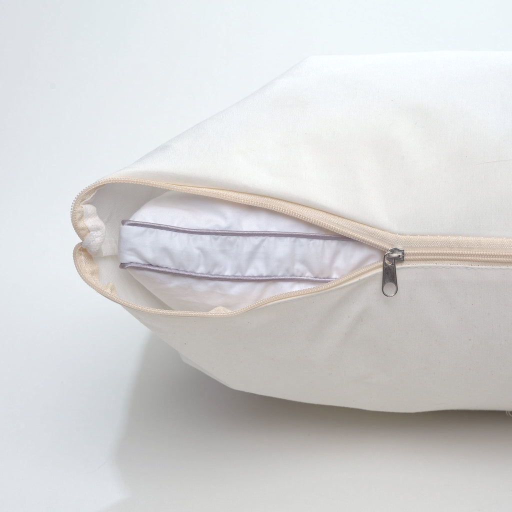 Orthopedic Support Linen Premium Goose Down Feather Pillow for Bed, Soft & Supportive, Standard Size, White - Decorative Throw Pillow Cushion for Sofa & Bed Detail