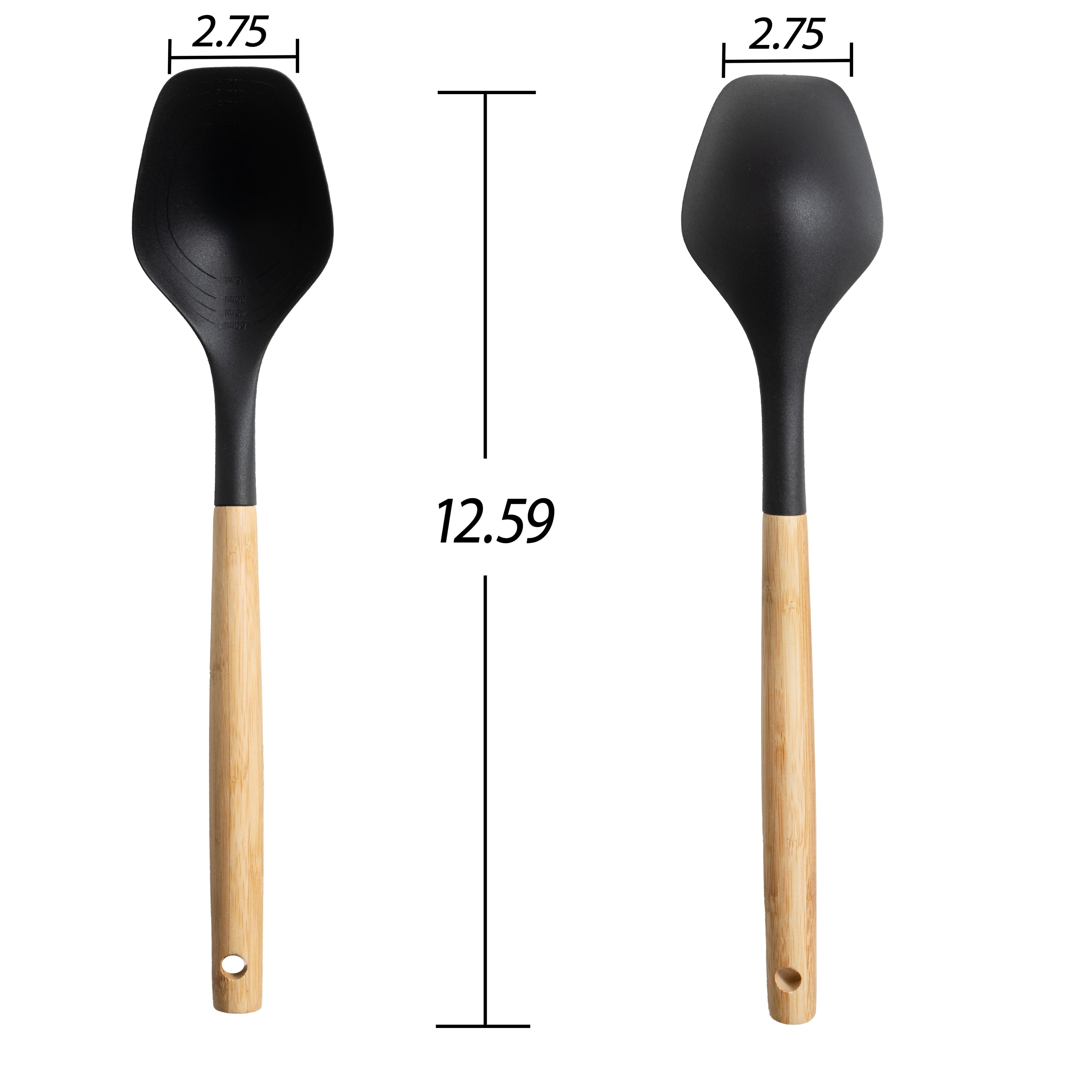 Heavy Duty with Bamboo Handle, Ideal for Cooking , 13in L - Multi-Purpose Hand Tool for Daily Meal Prep Detail