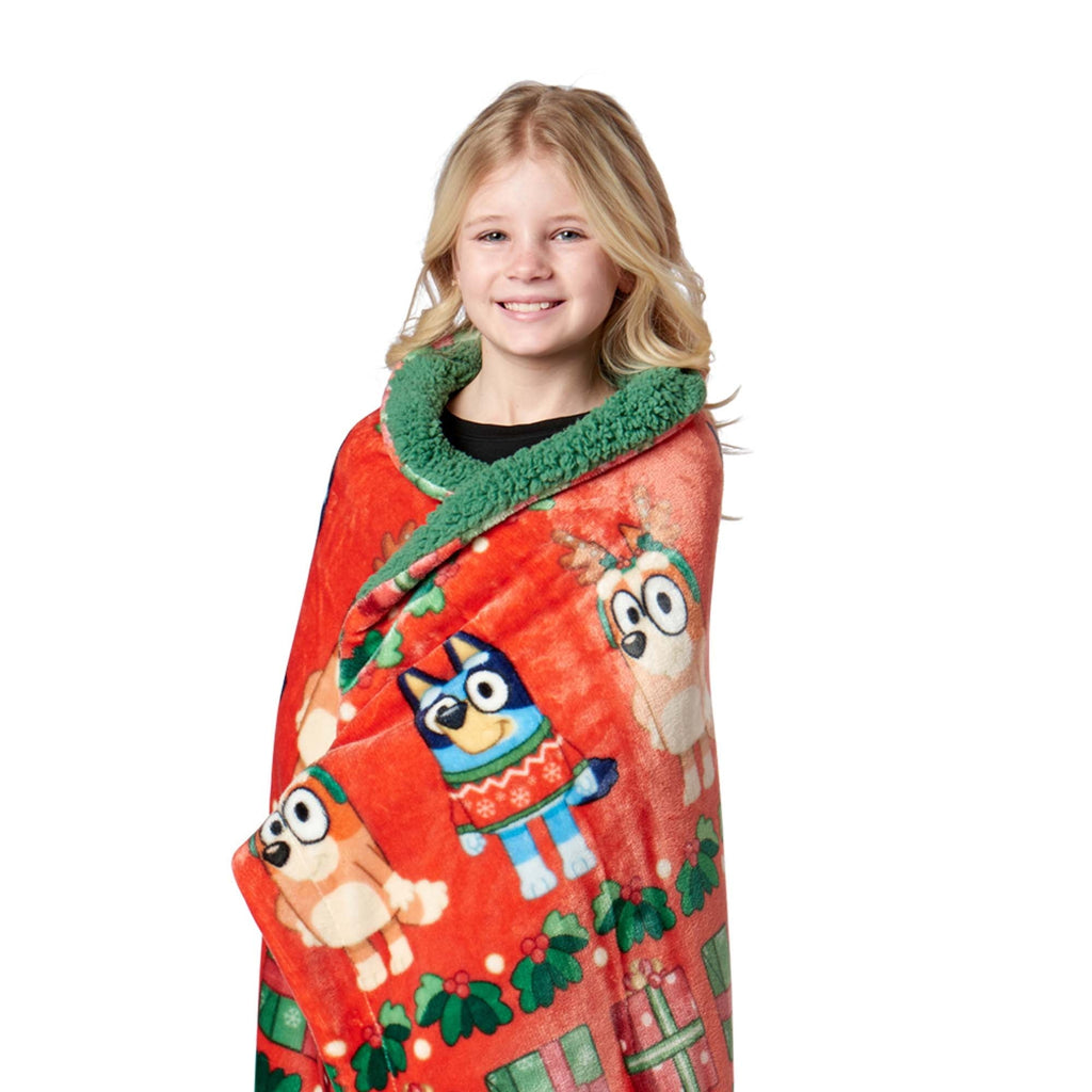 Decorative Knitted Holidays are Nice Silk Touch Throw Blanket with Sherpa Reverse 50 x 60 inches - Lightweight Plush Warm Blanket for All Seasons Detail