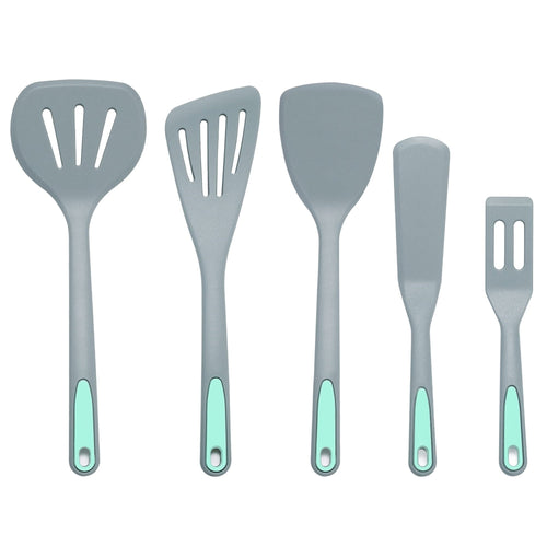 Chef-Quality 5 Pieces Silicone Spatula Set, Non-Stick Silicone Turner Spatulas, Heat Resistance Cooking Utensils, Fli... - Professional Kitchen Tool for Culinary Enthusiasts - Default Title