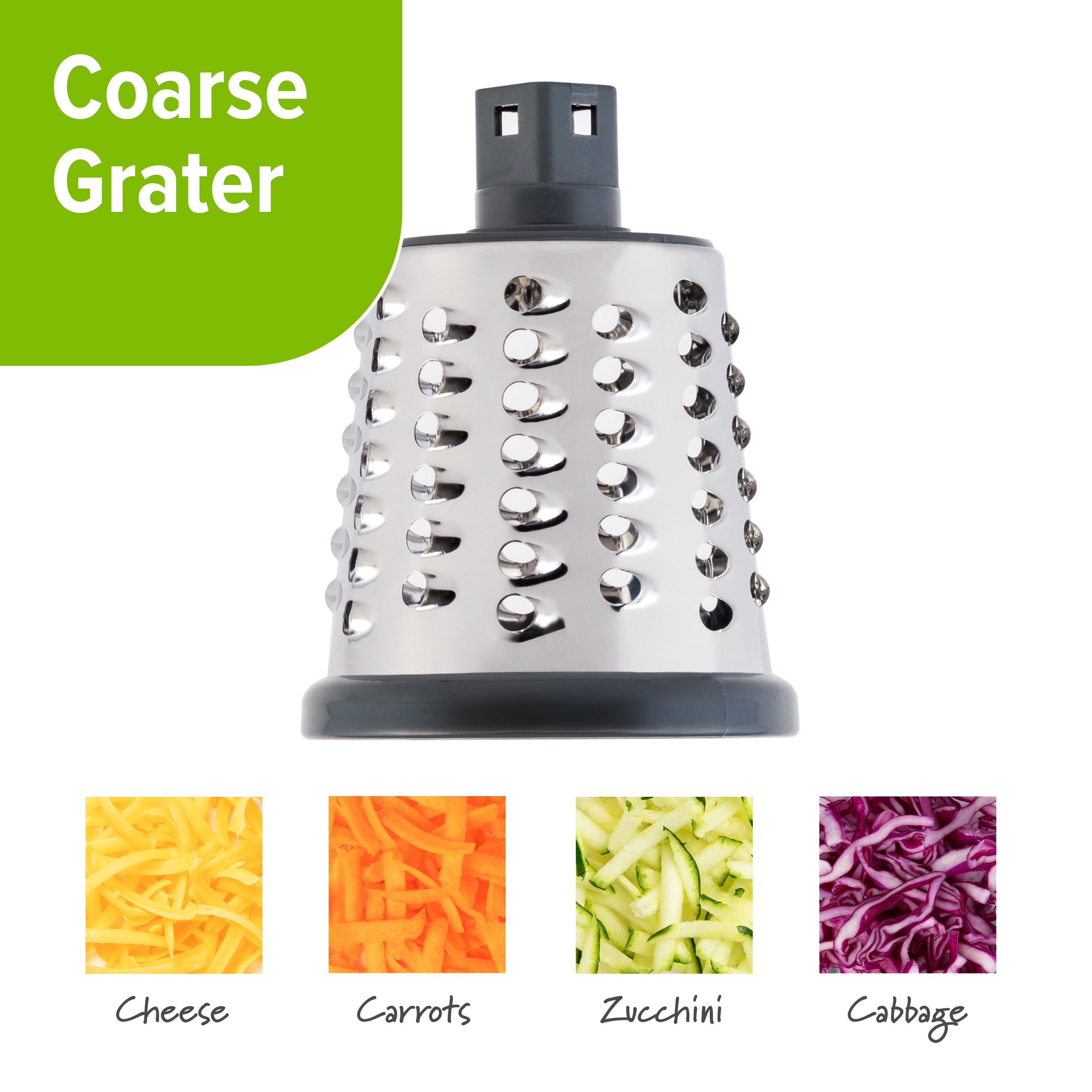 Ergonomic Manual Manual Rotary Grater & Slicer - Kitchen Gadget Tool for Quick Food Prep Detail