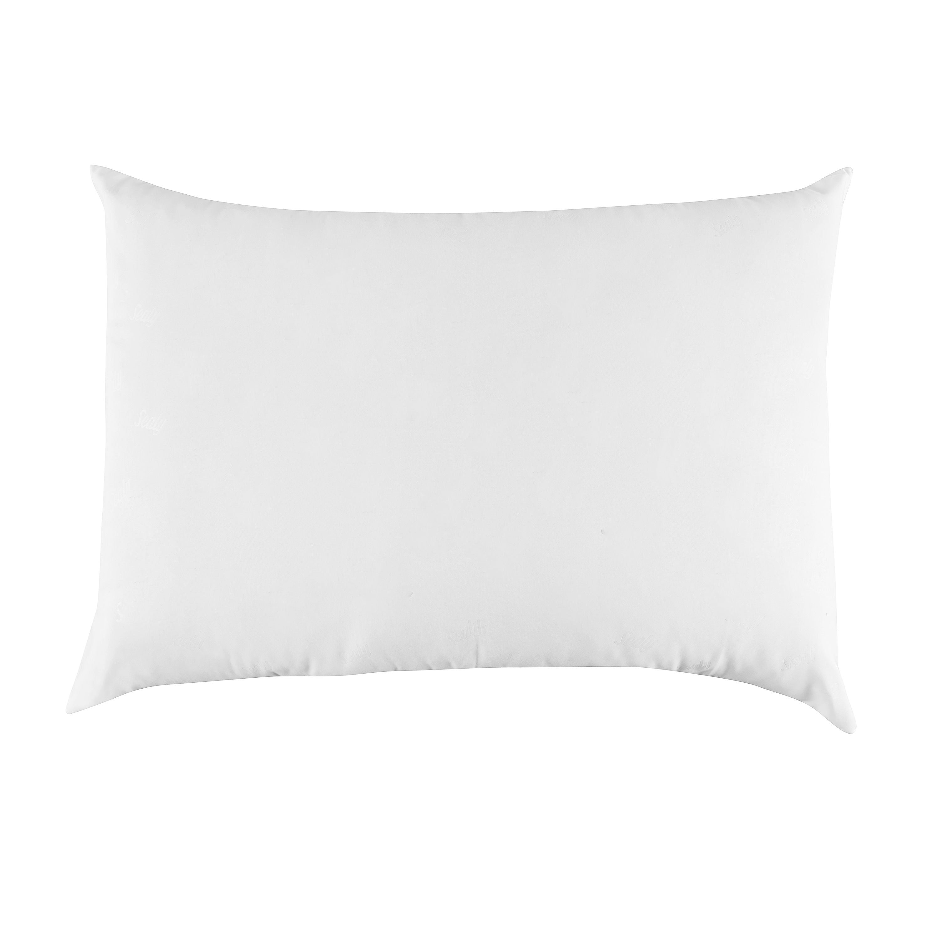 Hotel Collection Cotton Fresh Bed Pillow, S/Q, White- 2 Pack Antimicrobial Allergy Defense Fabric - Decorative Throw Pillow Cushion for Sofa & Bed Detail