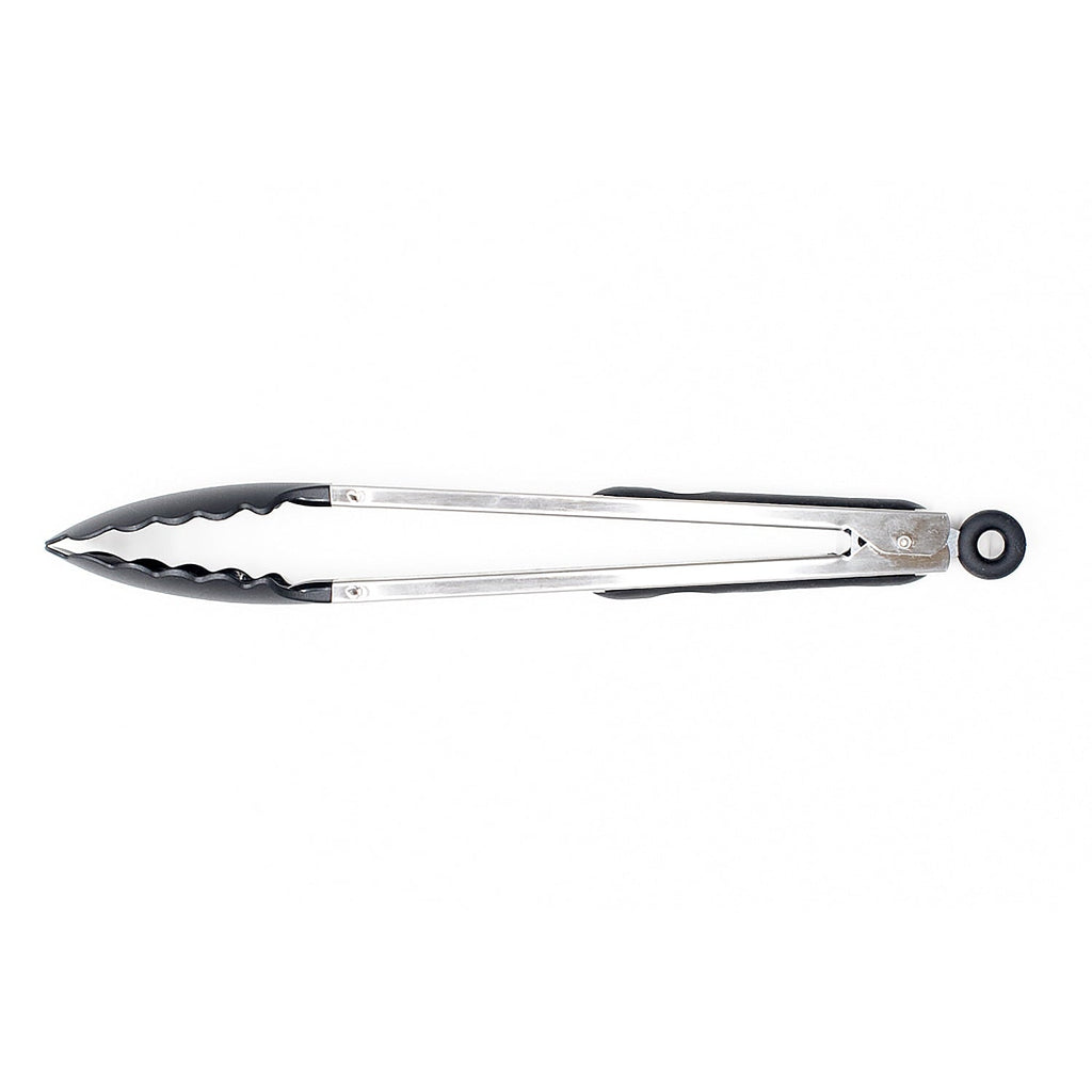 Chef-Quality 13 Inch Rust Resistant Nylon End Stainless Steel Dripless Kitchen Tongs - Multi-Purpose Hand Tool for Daily Meal Prep Detail