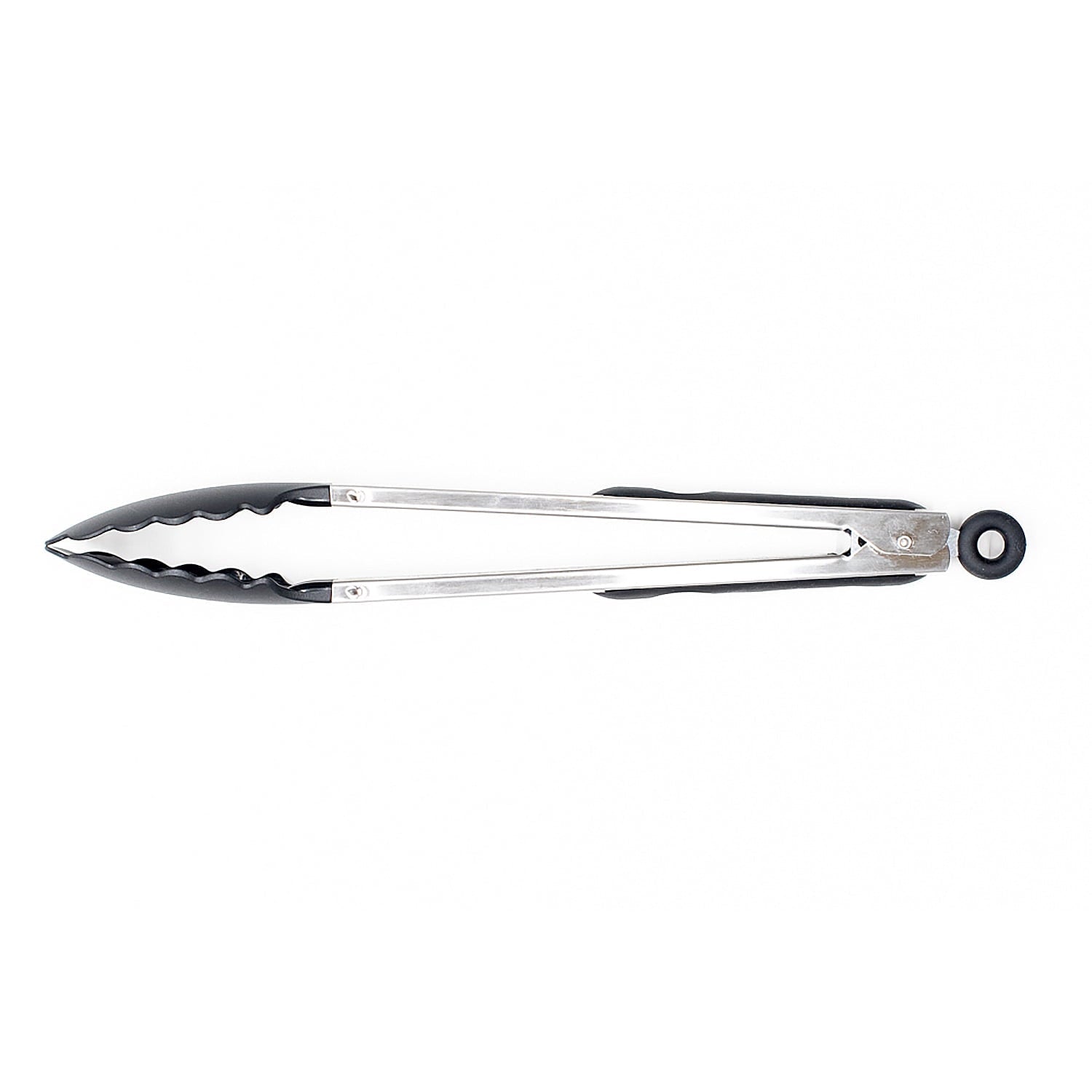 Chef-Quality 13 Inch Rust Resistant Nylon End Stainless Steel Dripless Kitchen Tongs - Multi-Purpose Hand Tool for Daily Meal Prep Detail